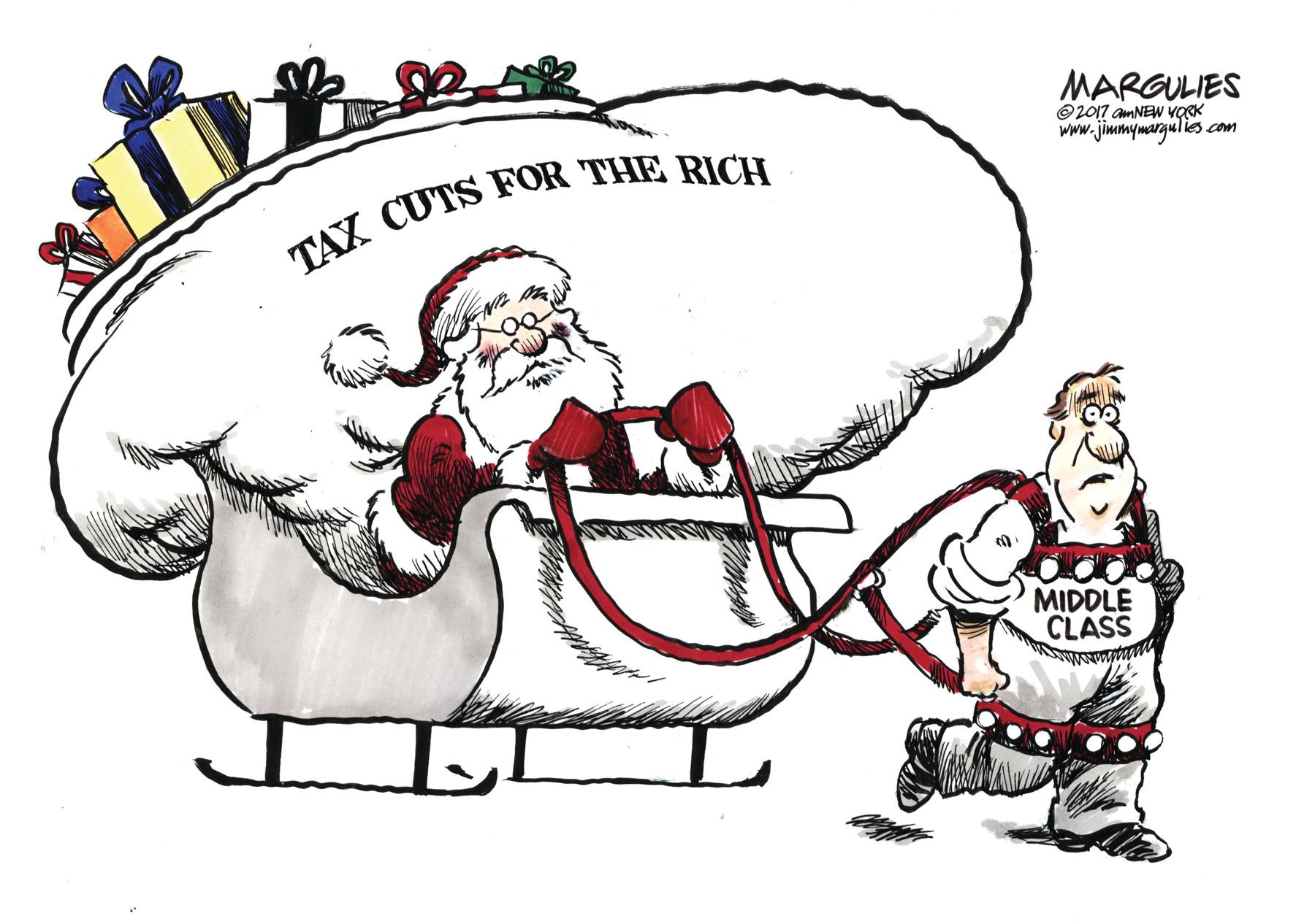 Santa claus OCR: MARGULIES O2017 amNEw YORK www.jimmymargulies com TAX CUTS FOR THE RICH MIDDLE CLASS MARGULIES O2017 amNEw YORK www.jimmymargulies com TAX CUTS FOR THE RICH MIDDLE CLASS