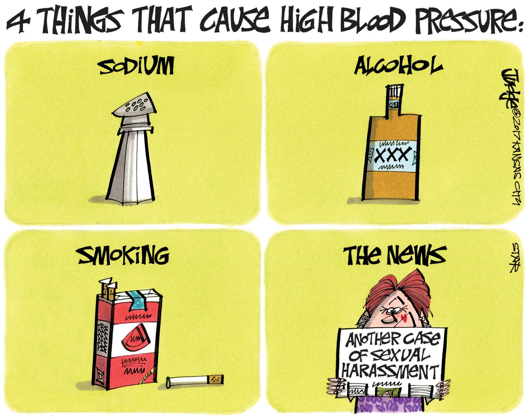 Square OCR: 4 THINGS THAT CAUSE HIGH BLad PRESSURE: SODIUM ALGOHOL XXX SMOKING THE NEWS ANOTHER CASE OF SEXUAL HARASSMENT ST? 4 THINGS THAT CAUSE HIGH BLad PRESSURE: SODIUM ALGOHOL XXX SMOKING THE NEWS ANOTHER CASE OF SEXUAL HARASSMENT ST ?