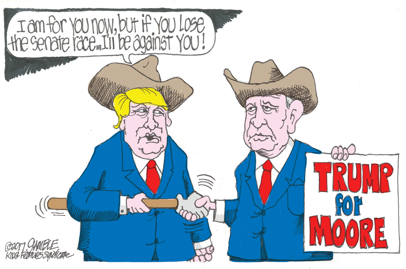 Art OCR: Tamfor Younowthe senate faceIii be gainst you! TRUMP FOr MOORE Tamfor Younowbut ifYOU LOSEthe senate faceIii be gainst you! TRUMP FOr MOORE