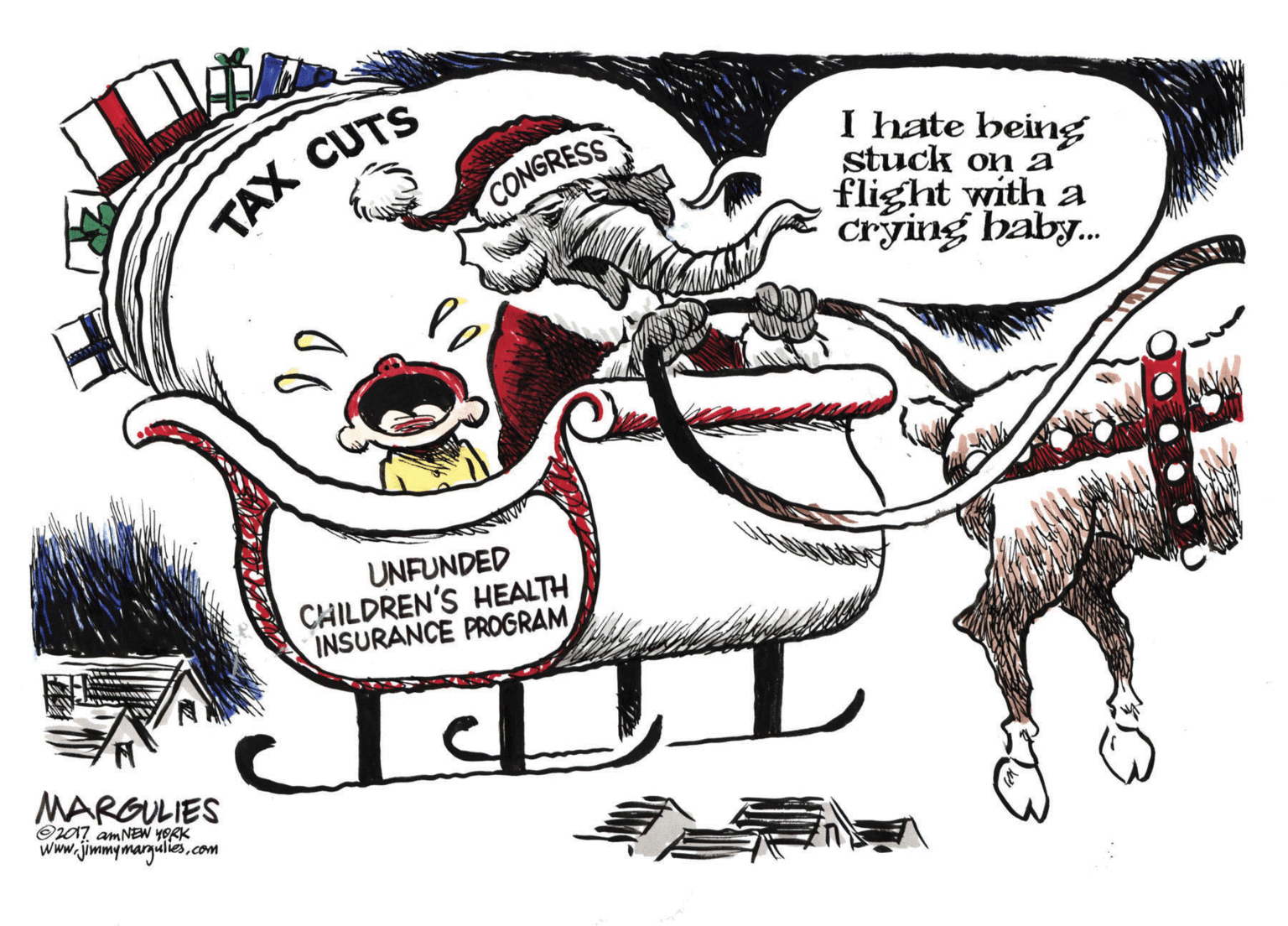 Humour OCR: I hate being TAX CUTS CONGRESS stuck on a flight with a crying baby. UNFUNDED CHILDREN'S HEALTH INSURANCE PROGRAM MARGULIES O207 amNEW YORK www.jimmymargulies.com I hate being TAX CUTS CONGRESS stuck on a flight with a crying baby. UNFUNDED CHILDREN'S HEALTH INSURANCE PROGRAM MARGULIES O207 amNEW YORK www.jimmymargulies
