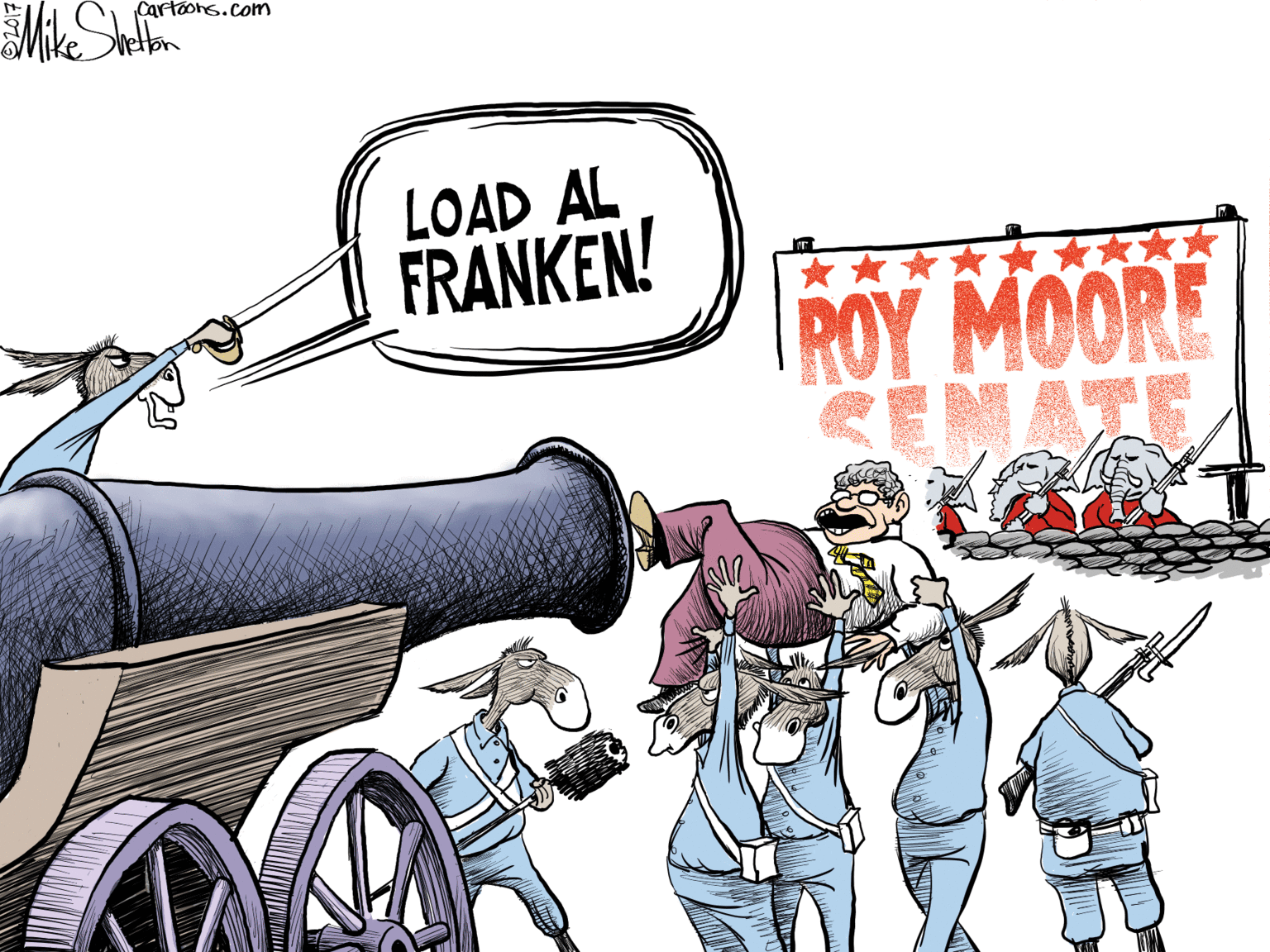 Art OCR: Cartoons.com LOAD AL FRANKEN! ** ROY MOORE ?A Cartoons.com LOAD AL FRANKEN! ** ROY MOORE ? A