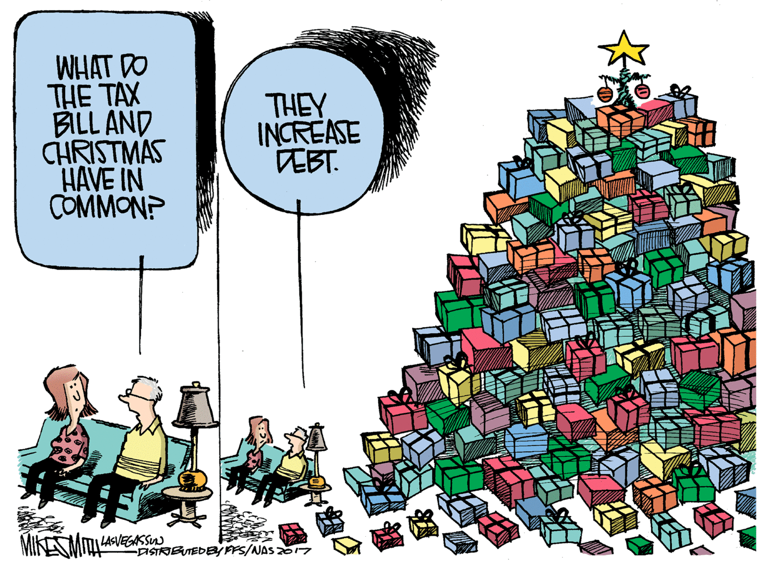 Ornament OCR: WHAT DO THE TAX BILL AND CHRISTMAS HAVE IN COMMON? THEY INCREASE EBT. DISTRIBUTEDBYFFS/NAS207 WHAT DO THE TAX BILL AND CHRISTMAS HAVE IN COMMON? THEY INCREASE EBT. DISTRIBUTEDBYFFS/NAS207