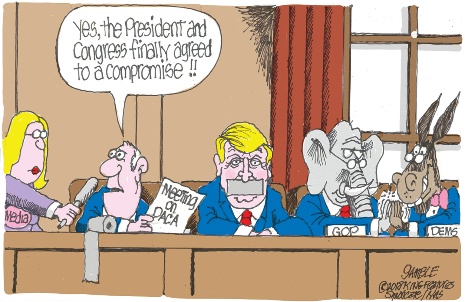 Humour OCR: yesthe President and Congress finally ageed to ?compromise! NeeTing LPACA DEMS Media yesthe President and Congress finally ageed to ?compromise! NeeTing LPACA DEMS Media