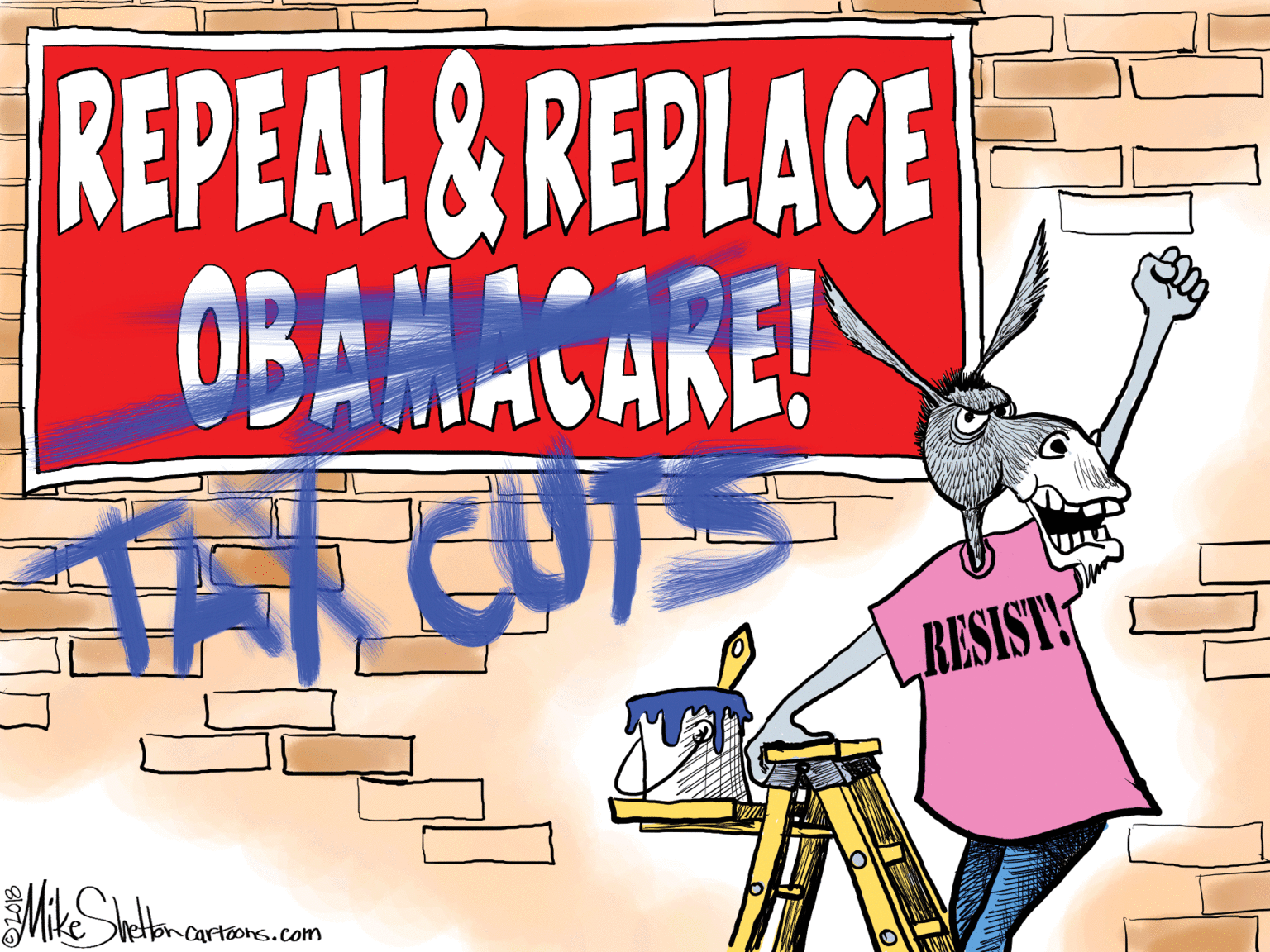 Thumb OCR: REPEAL&REPLACE ORAHACARE! RESISTY Metbncartoons.com REPEAL&REPLACE ORAHACARE! RESISTY Metbncartoons.com