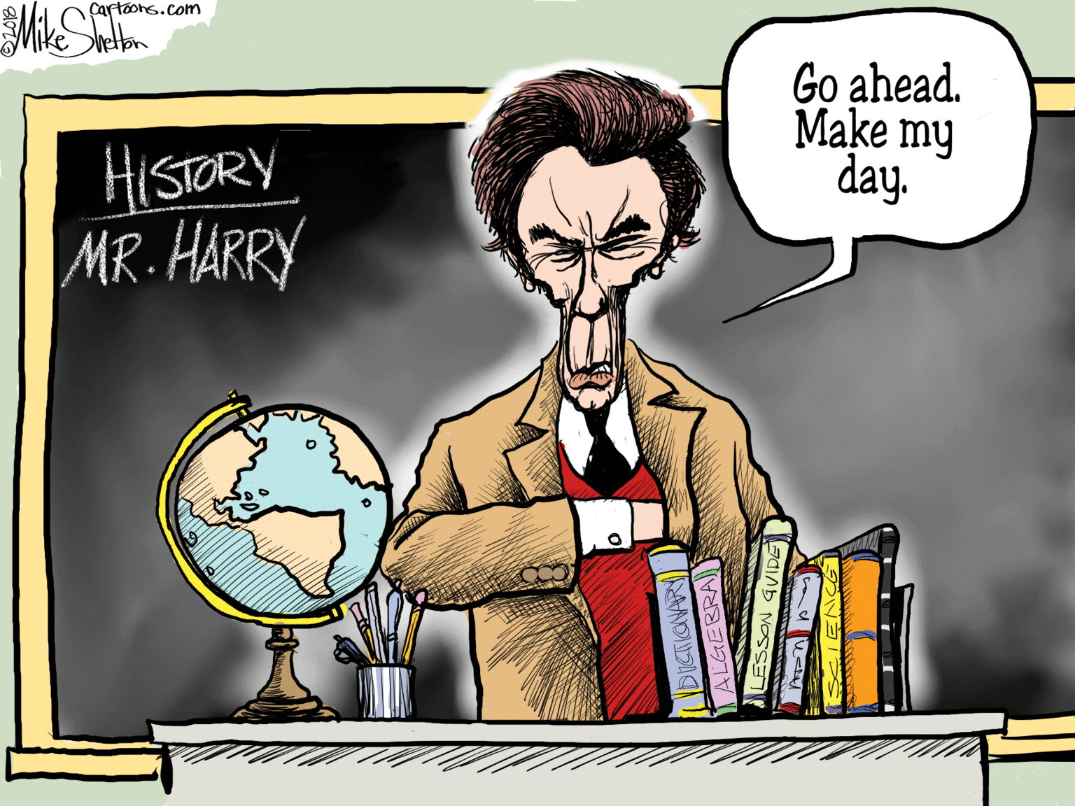 Fiction OCR: Cartoons.com Go ahead. Make my day. HISTORY MR. HARRY NOSSE Cartoons.com Go ahead. Make my day. HISTORY MR. HARRY NOSSE