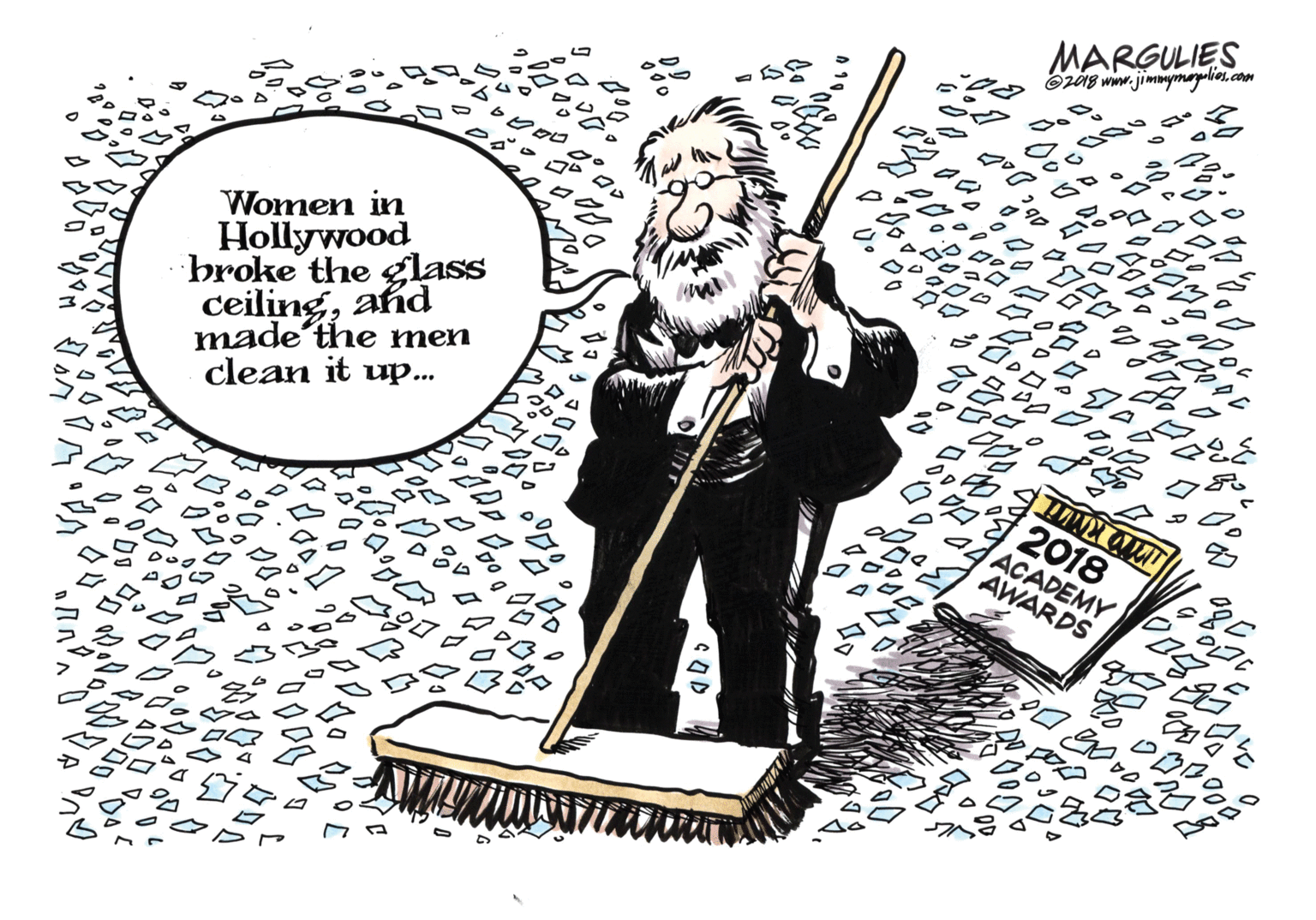 Elbow OCR: MARGULIES Ozis www. jimmymayulies.com Women in Hollywood broke the glass ceilingand made'the men clean it up... 1 2018 ea4ACADEMY AWARDS MARGULIES Ozis www. jimmymayulies.com Women in Hollywood broke the glass ceilingand made'the men clean it up... 1 2018 ea4ACADEMY AWARDS
