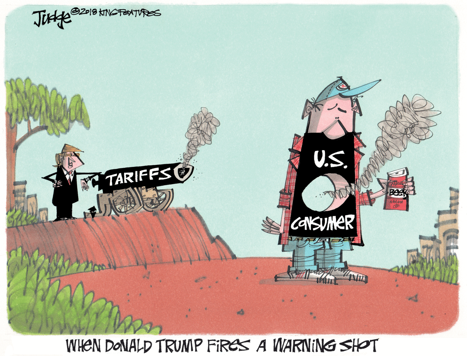 Graphics OCR: 2D18 KINCTATURES 0.S. TARIFFSO ww CONSUNER WHEN DONALD TRUMP FIRES A WARNING SHOT 2D18 KINCTATURES 0.S. TARIFFSO ww CONSUNER WHEN DONALD TRUMP FIRES A WARNING SHOT