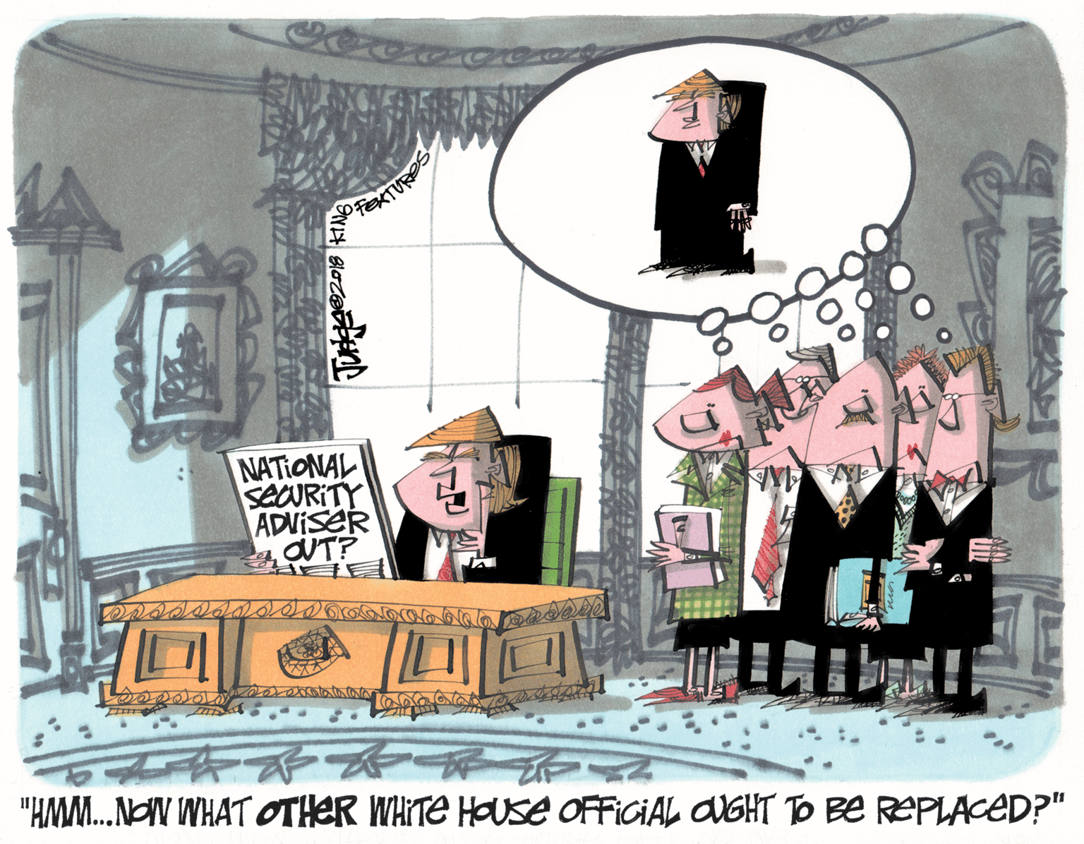 Advertising OCR: OFEKTURES NATIONAL SEOURITY ADVISER OUT? "HMM.NAN WHAT OTHER WHITE HOUSE OFFICIAL OUGHT To Be REPLACED?" OFEKTURES NATIONAL SEOURITY ADVISER OUT? "HMM.NAN WHAT OTHER WHITE HOUSE OFFICIAL OUGHT To Be REPLACED?"