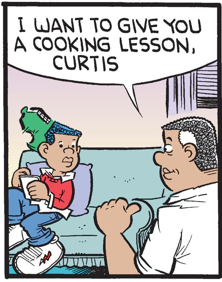 Interaction OCR: I WANT TO GIVE YOU A COOKING LESSONCURTIS I WANT TO GIVE YOU A COOKING LESSON