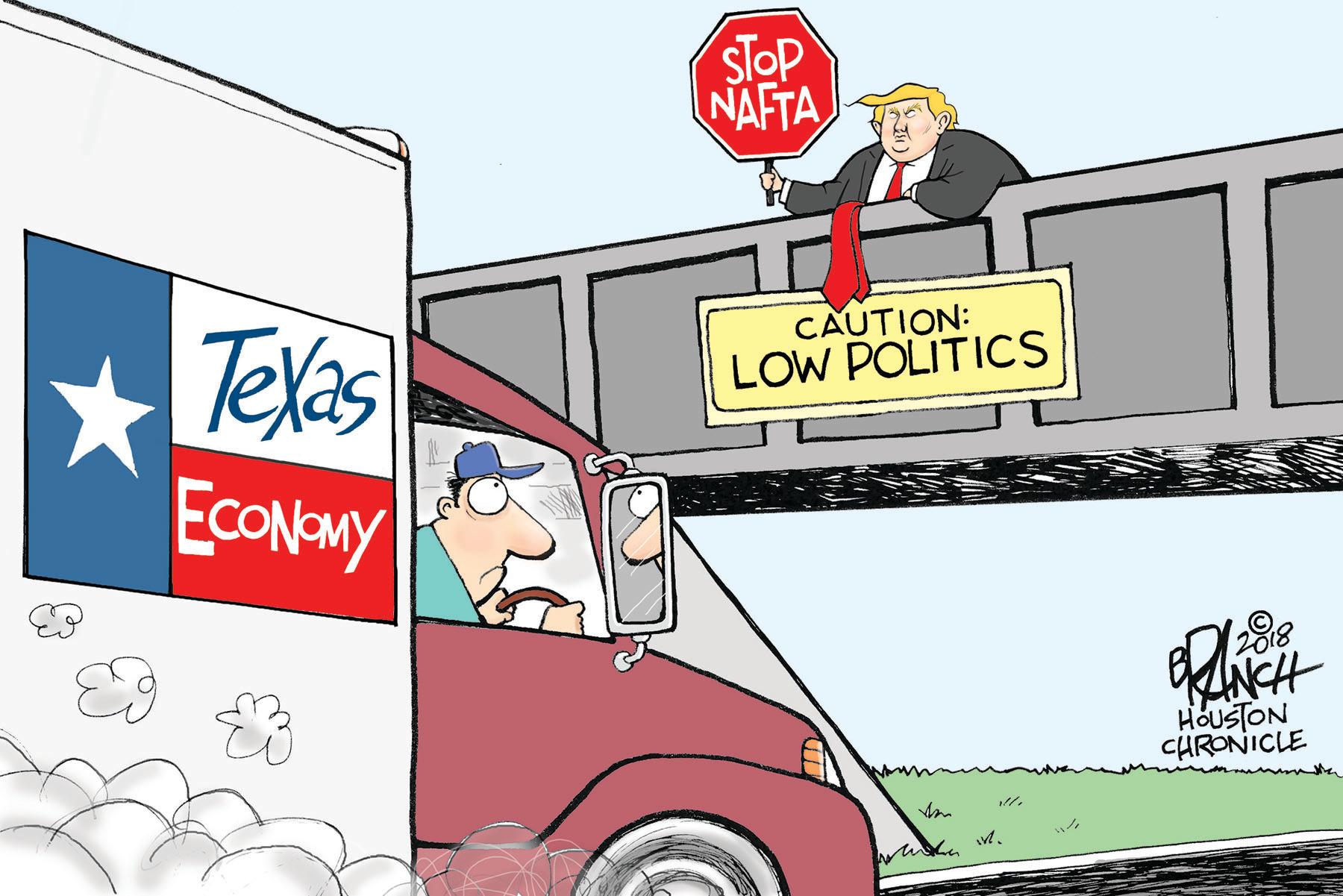 Mode of transport OCR: STOP NAFTATexas CAUTION: LOW POLITICS ECONEMY 1288 HOUSTON CHRONICLE STOP NAFTATexas CAUTION: LOW POLITICS ECONEMY 1288 HOUSTON CHRONICLE