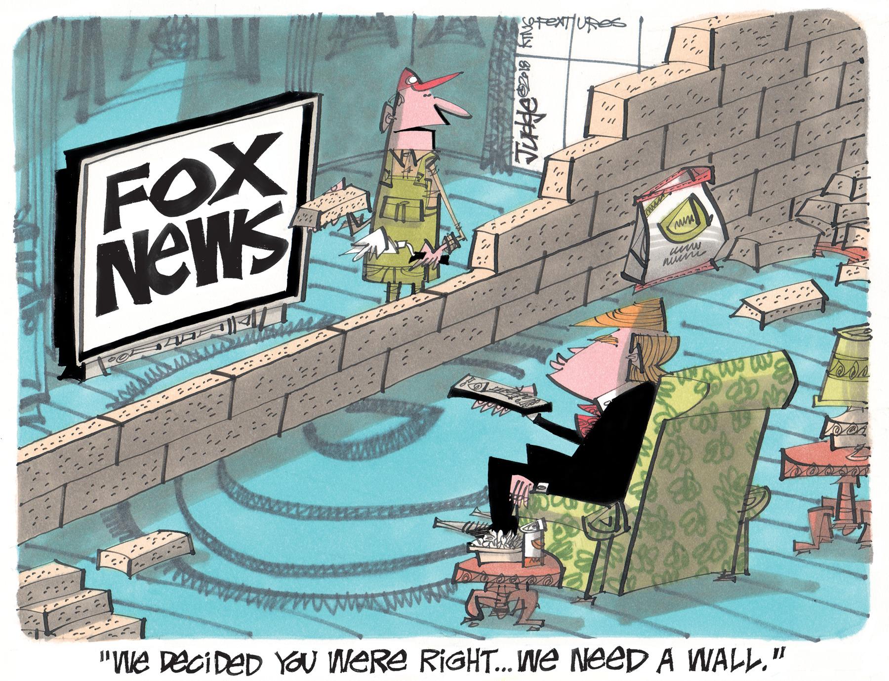 Graphics OCR: SOfexT URES FOX News ? ? .... ?? ??? -. ? ?? "We DeciDED YOU WeRe RIGHT... We NeeD A WALL" SOfexT URES FOX News ? ? .... ? ? ??? - . ? ? ? "We DeciDED YOU WeRe RIGHT... We NeeD A WALL