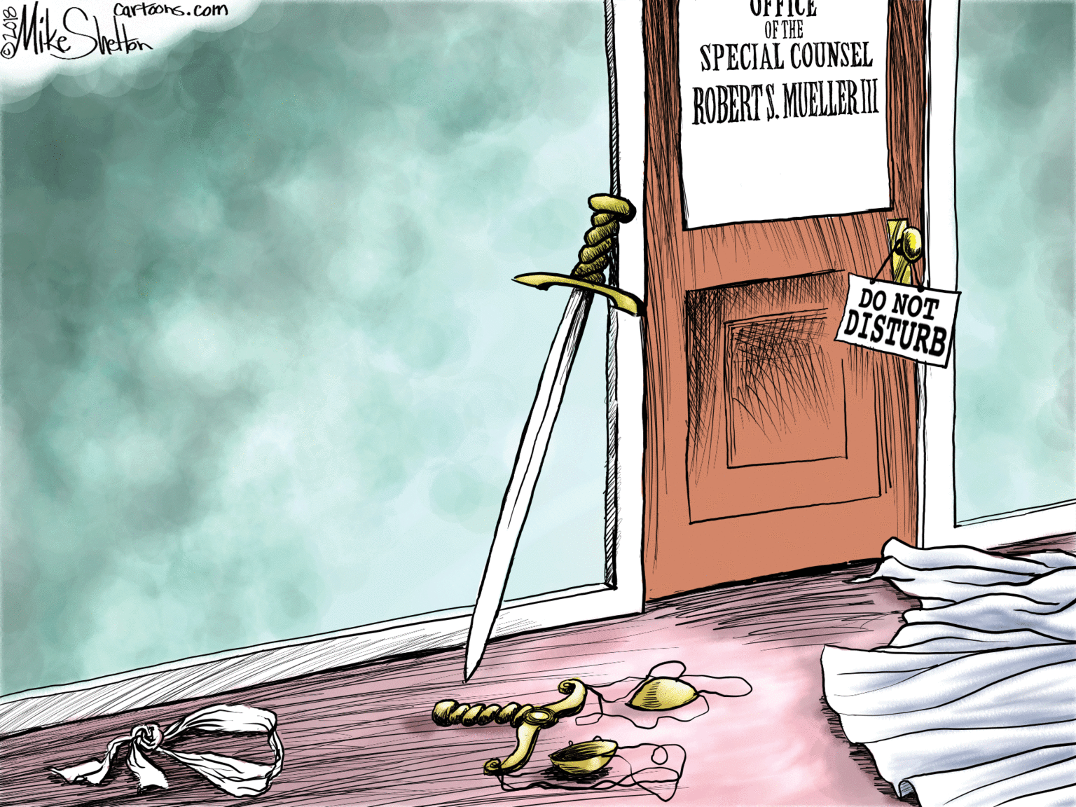 Fiction OCR: OFFICE OF THE Cartoons.com SPECIAL COUNSEL ROBERT'S. MUELLER I DO NOT DISTURB OFFICE OF THE Cartoons.com SPECIAL COUNSEL ROBERT'S. MUELLER I DO NOT DISTURB
