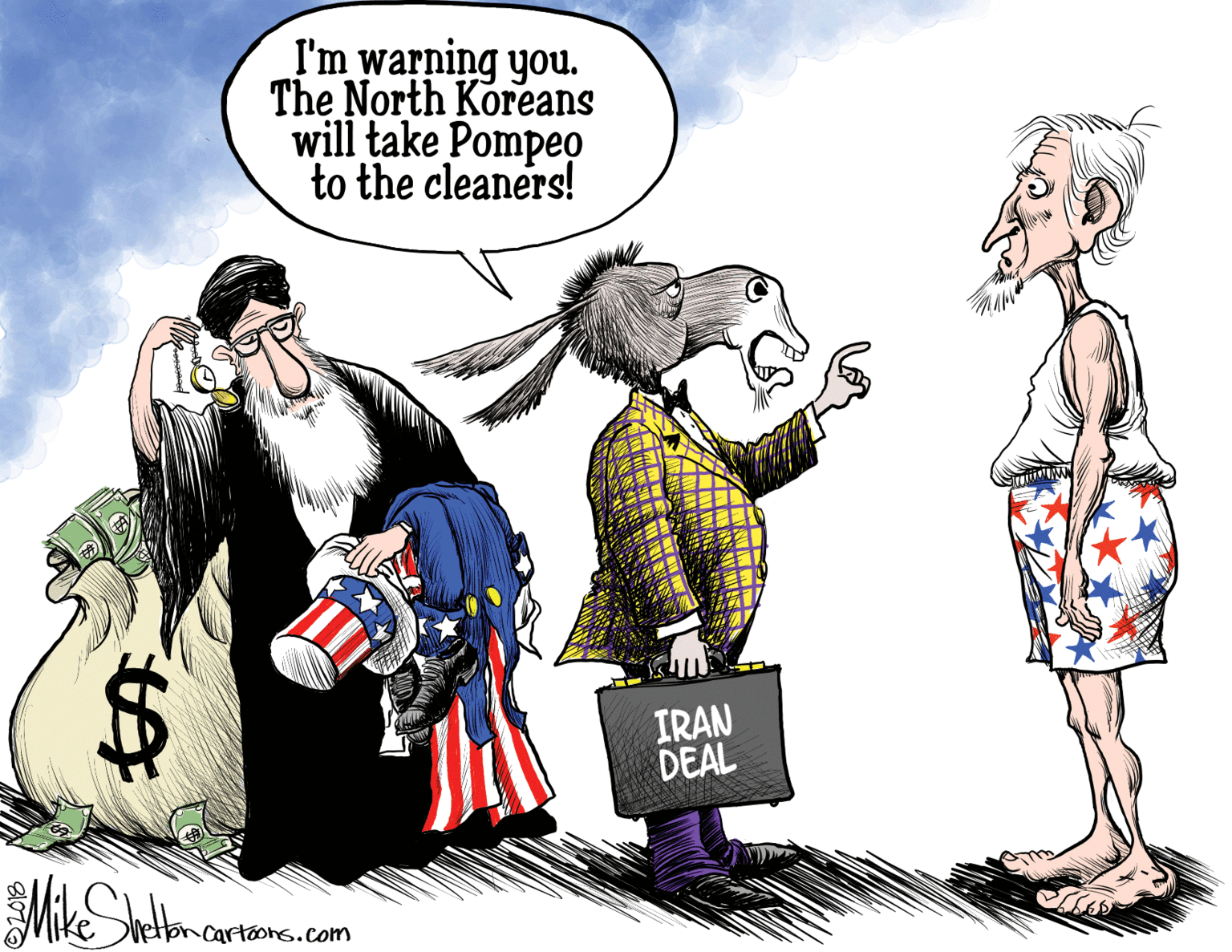 Art OCR: I'm warning you. The North Koreans will take Pompeo to the cleaners! IRAN DEAL Mike SetomcarteonG.com %24 I'm warning you. The North Koreans will take Pompeo to the cleaners! IRAN DEAL Mike SetomcarteonG.com %24