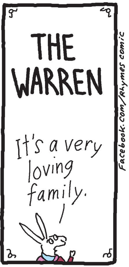Number OCR: THE WARREN It's a very loving family. THE WARREN It's a very loving family.