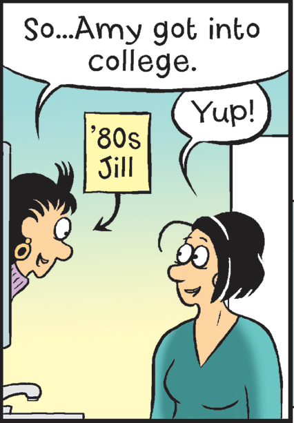 Happy OCR: So.Amy got into college. Yup! 80s Jll So.Amy got into college. Yup! 80s Jll