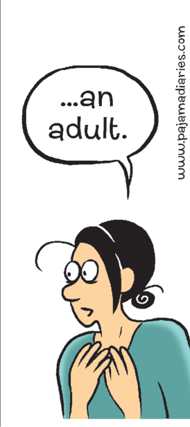 Line OCR: ...an adult. www.pajamadiaries.com ...an adult. www.pajamadiaries.com