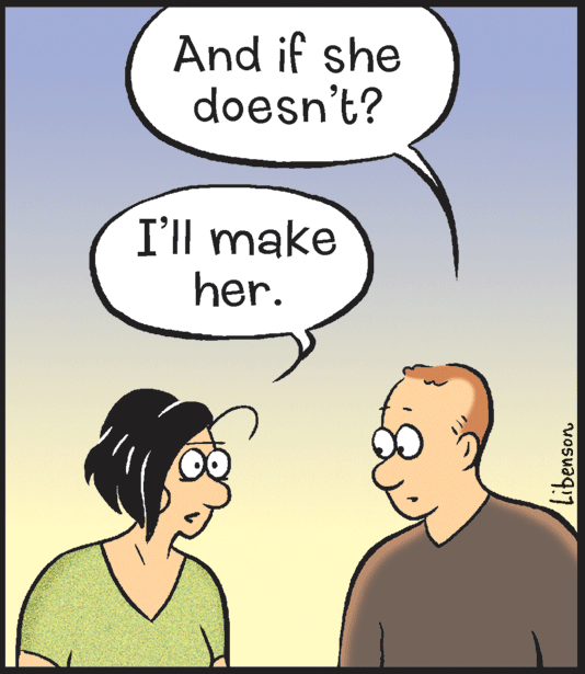 Happy OCR: And if she doesn't? I'll make her. Libenson And if she doesn't? I'll make her. Libenson