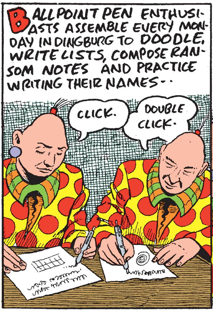 Rectangle OCR: ALL POINT PEN ENTHUSI- VASTS ASSEMBLE EVERY MON- DAY IN DINGBURG TO DOODLECOMPOSE RAN- SOM NOTES AND PRACTICE WRITING THEIR NAMES-· DOUBLE CLICK. CLICK. eneu ends ALL POINT PEN ENTHUSI- VASTS ASSEMBLE EVERY MON- DAY IN DINGBURG TO DOODLEWRITE LISTSCOMPOSE RAN- SOM NOTES AND PRACTICE WRITING THEIR NAMES-· DOUBLE CLICK. CLICK. eneu ends