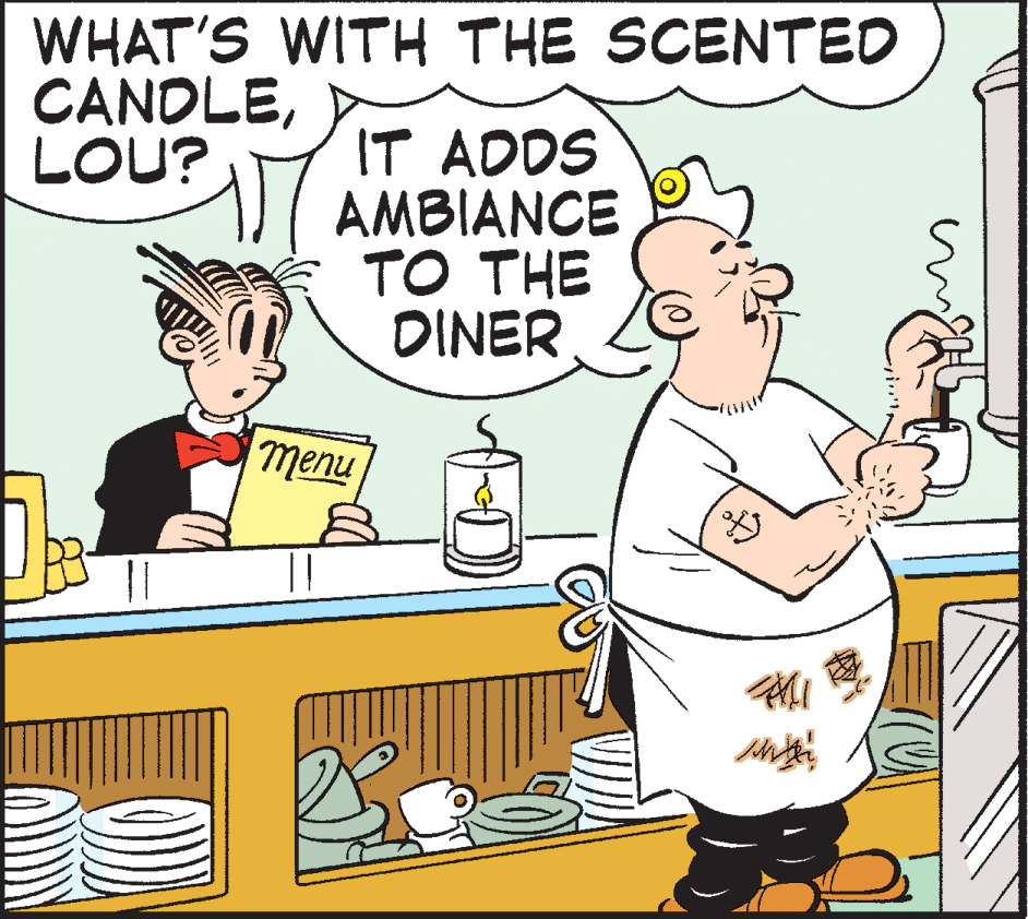 Rectangle OCR: WHAT'S WITH THE SCENTED CANDLELOU? IT ADDS AMBIANCE TO THE DINER menu || WHAT'S WITH THE SCENTED CANDLELOU? IT ADDS AMBIANCE TO THE DINER menu ||
