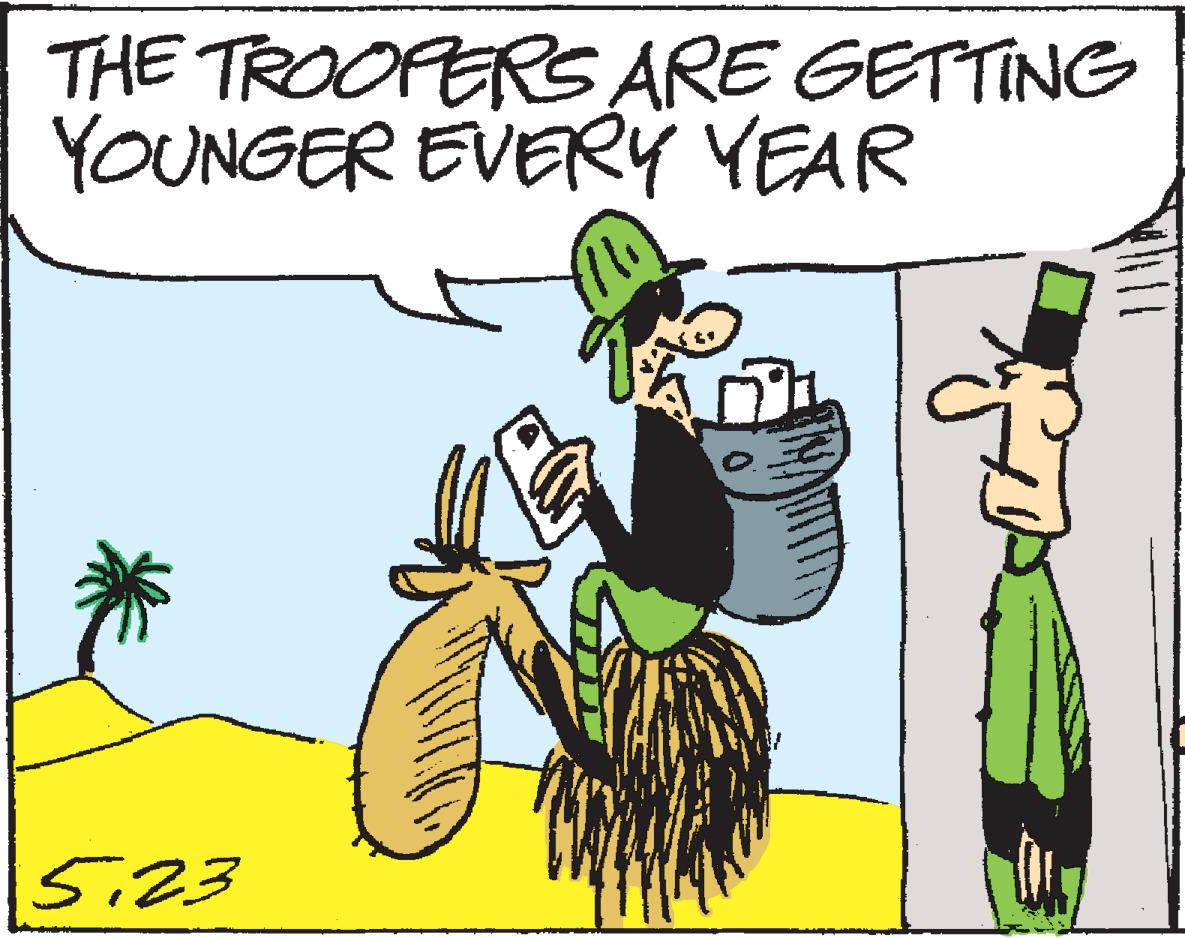 Adaptation OCR: THE TROOPERS ARE GETTING YOUNGER EVERÝ YEAR Si23 THE TROOPERS ARE GETTING YOUNGER EVERÝ YEAR Si23