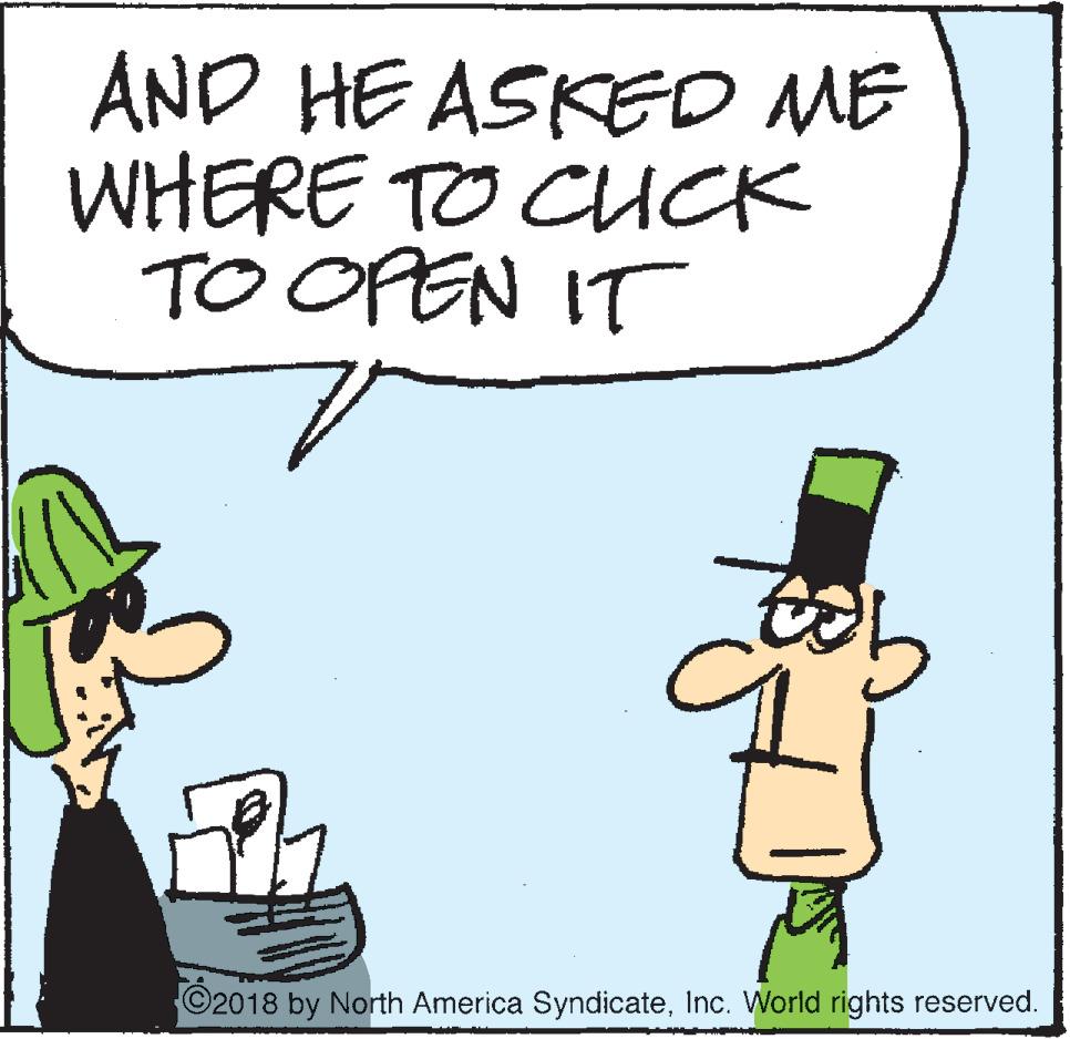 Happy OCR: AND HE ASKED ME WHERE TO CUCK TO OPEN IT ©2018 by North America SyndicateInc. World rights reserved. AND HE ASKED ME WHERE TO CUCK TO OPEN IT ©2018 by North America SyndicateInc. World rights reserved.