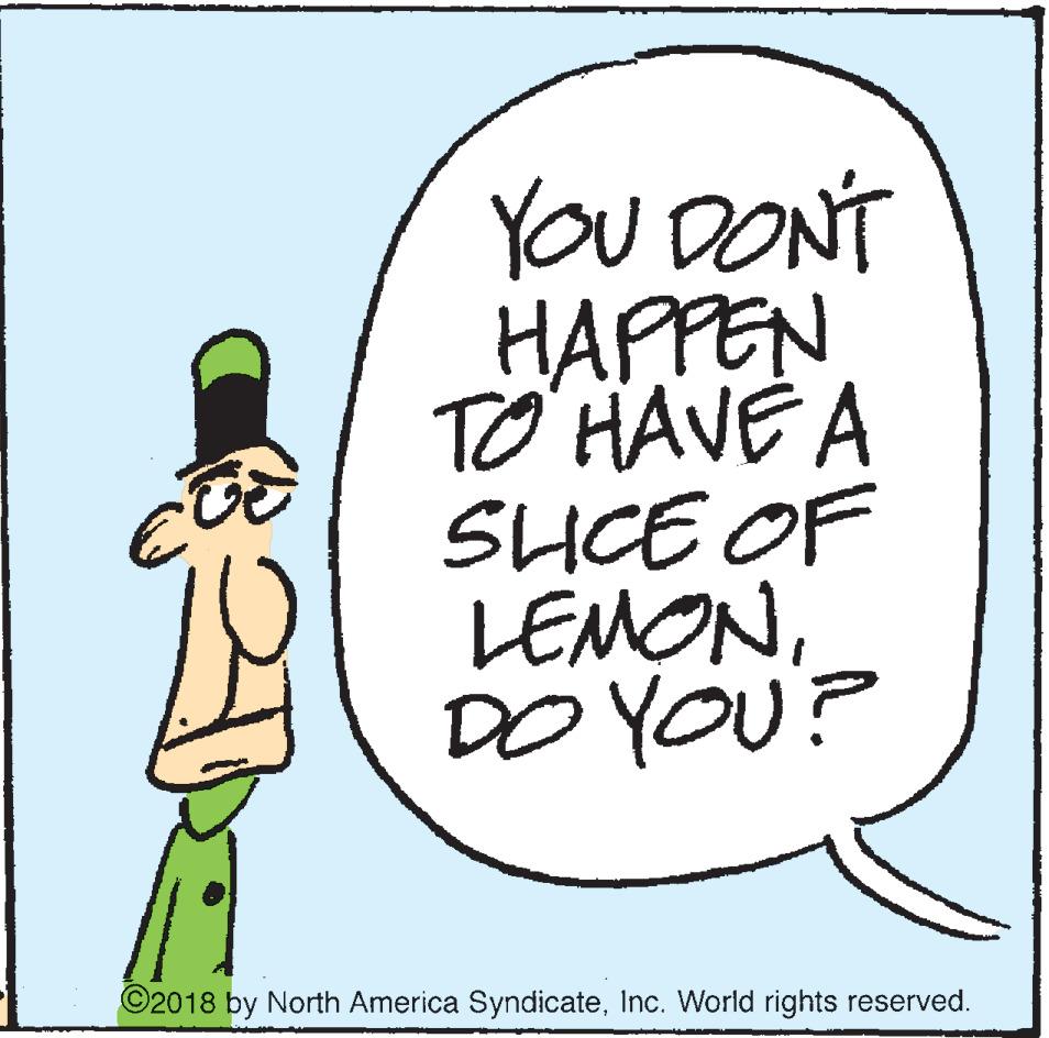 Handwriting OCR: YOU DON'T HAPPEN TO HAVE A SUCE OF LEMONDO YOU? ©2018 by North America SyndicateInc. World rights reserved. YOU DON'T HAPPEN TO HAVE A SUCE OF LEMONDO YOU? ©2018 by North America SyndicateInc. World rights reserved.