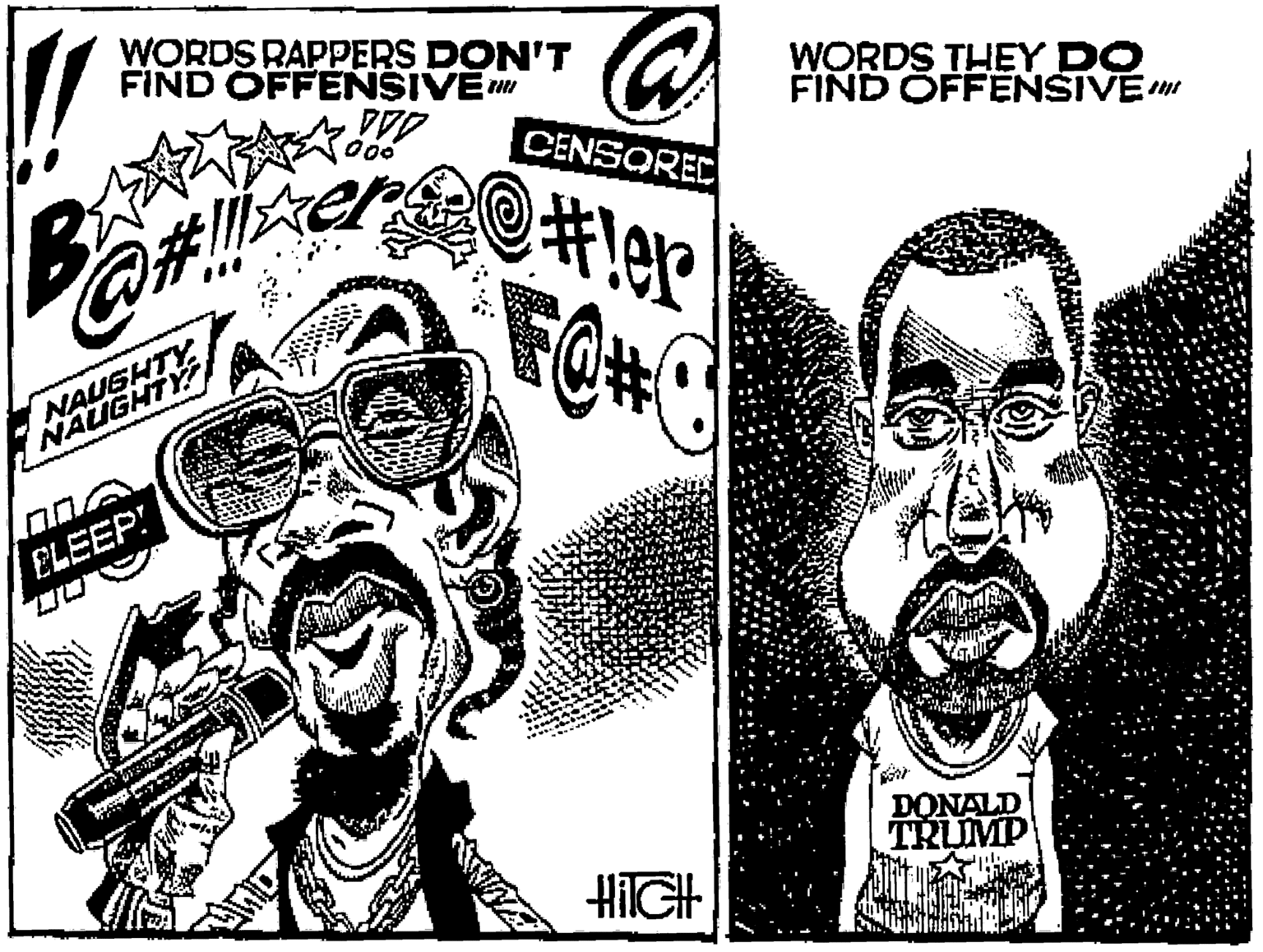 Handwriting OCR: WORDS RAPPERS DON'T FIND OFFENSIVE WORDS THEY DO FIND ÖFFENSIVE CENSOREC ?l9pe NAUSHTY NAIGHTY ELEEP! DONALD TRUMP HIIGH WORDS RAPPERS DON'T FIND OFFENSIVE WORDS THEY DO FIND ÖFFENSIVE CENSOREC ? l9pe NAUSHTY NAIGHTY ELEEP! DONALD TRUMP HIIGH