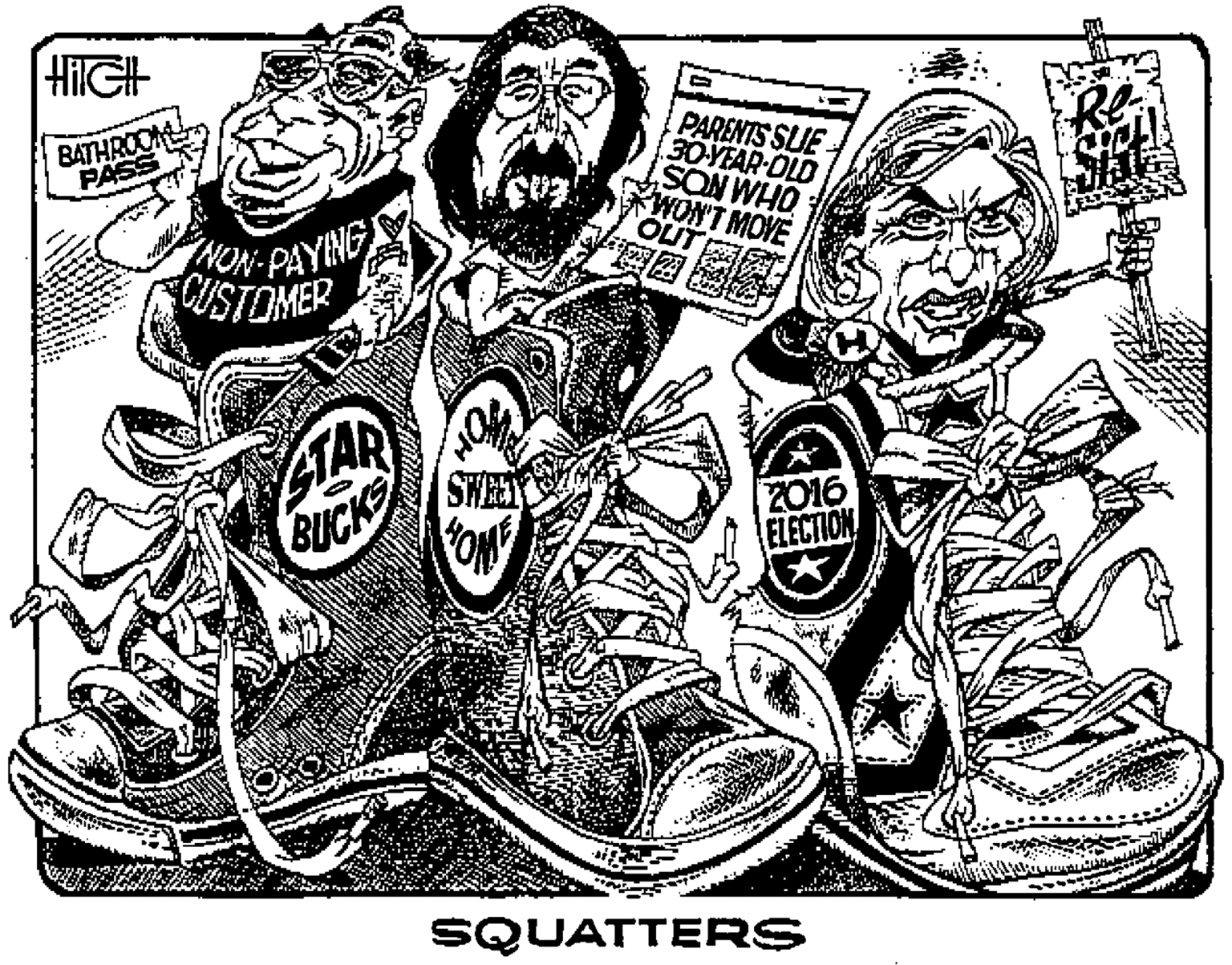 Printmaking OCR: HilGH BATHROON PASS PARENTS SUE 30YEAR-OLD SON WHO WONT MOVE PAYING NON- WUSTOMER GTAR SWEET BUCK Z016 ELECTION SQUATTERS HilGH BATHROON PASS PARENTS SUE 30YEAR-OLD SON WHO WONT MOVE PAYING NON- WUSTOMER GTAR SWEET BUCK Z016 ELECTION SQUATTERS