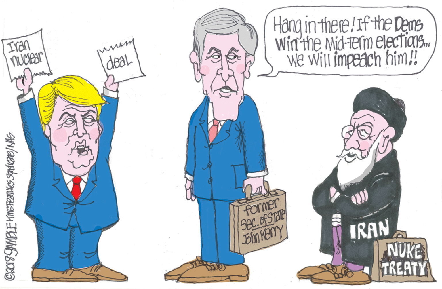 Interaction OCR: Iran nUCcIear Hang in there!If the Dans Win the Mid-Term electians. We Will impeach him! deal former Sec.efSTAIe IRAN NUKE TREATY Iran nUCcIear Hang in there!If the Dans Win the Mid-Term electians. We Will impeach him! deal former Sec.efSTAIe IRAN NUKE TREATY