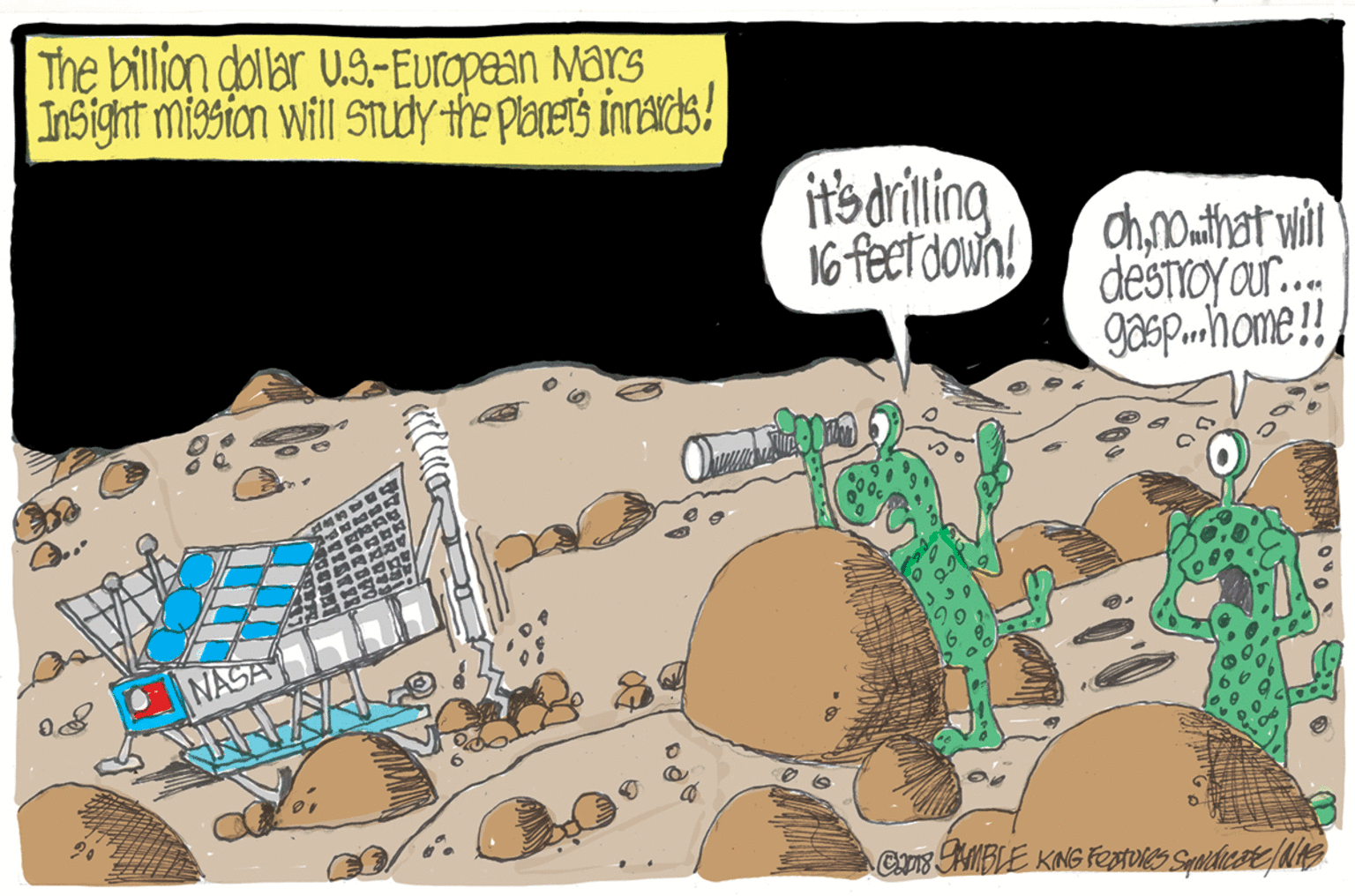 Urban design OCR: The billion dollar u.S--European Mars Insight miasion will STu?y the plarets innards! it'sdriling 16 feet down! chnothat wil destYoy our.. gasp.home!! NASA The billion dollar u.S--European Mars Insight miasion will STu?y the plarets innards! it'sdriling 16 feet down! chnothat wil destYoy our.. gasp.home!! NASA