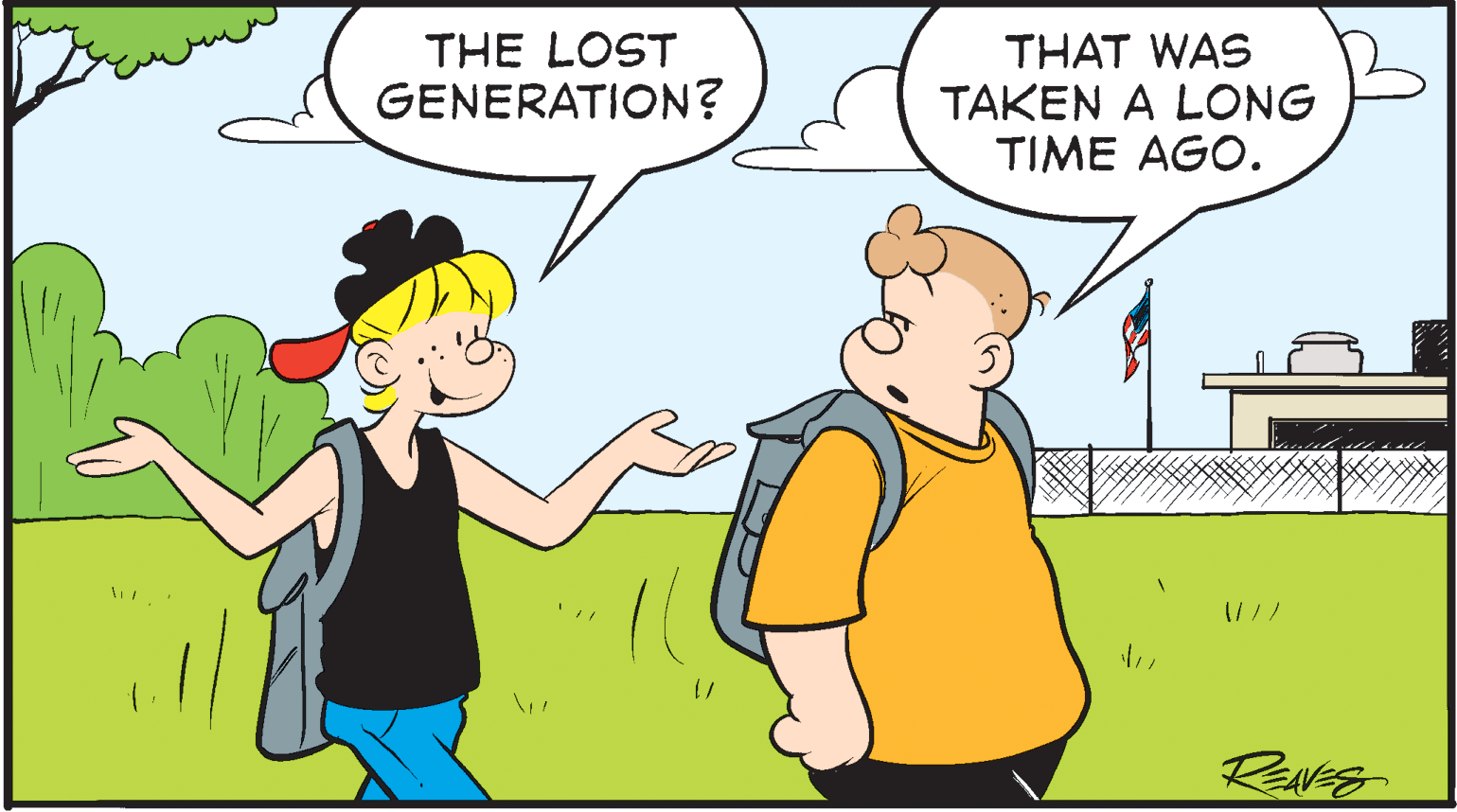 Gesture OCR: THE LOST GENERATION? THAT WAS TAKEN A LONG TIME AGO. THE LOST GENERATION? THAT WAS TAKEN A LONG TIME AGO.