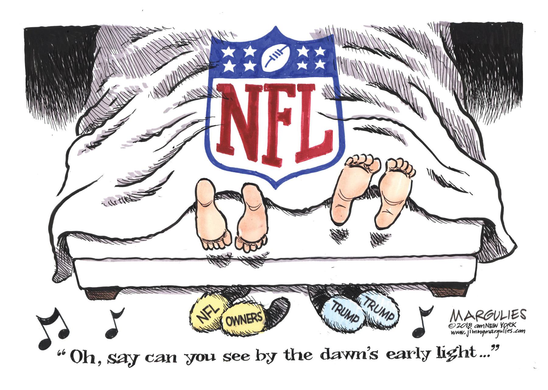 Happy OCR: NFL NFL OWNERS TRUMP TRUMP MARGULIES O2018 AMNEW YORK www.jimmymargulies.com 66 Ohsay can you see by the dawn's early light...." NFL NFL OWNERS TRUMP TRUMP MARGULIES O2018 AMNEW YORK www.jimmymargulies.com 66 Ohsay can you see by the dawn's early light...."
