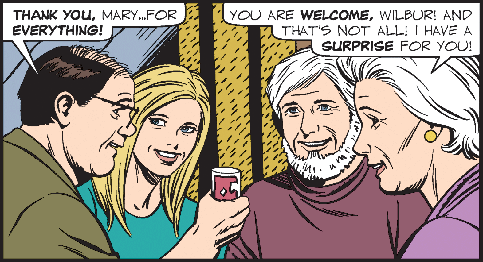 Finger OCR: THANK YOUMARY.FOR EVERYTHING! YOU ARE WELCOMEWILBUR! AND THAT'S NOT ALL! I HAVE A SURPRISE FOR YOU! THANK YOUMARY.FOR EVERYTHING! YOU ARE WELCOMEWILBUR! AND THAT'S NOT ALL! I HAVE A SURPRISE FOR YOU!