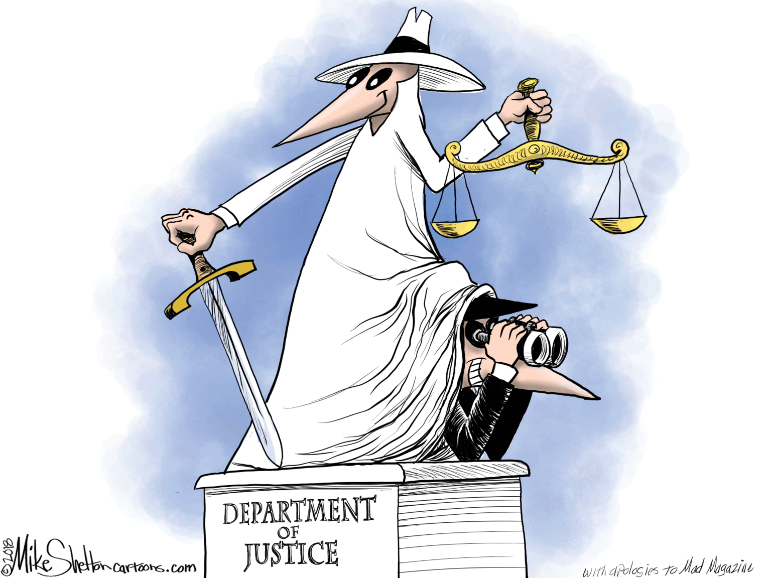 Costume design OCR: DEPARTMENT OF JUSTICE Mettoncartoons.com with apolasies to Mad Mogazine DEPARTMENT OF JUSTICE Mettoncartoons.com with apolasies to Mad Mogazine