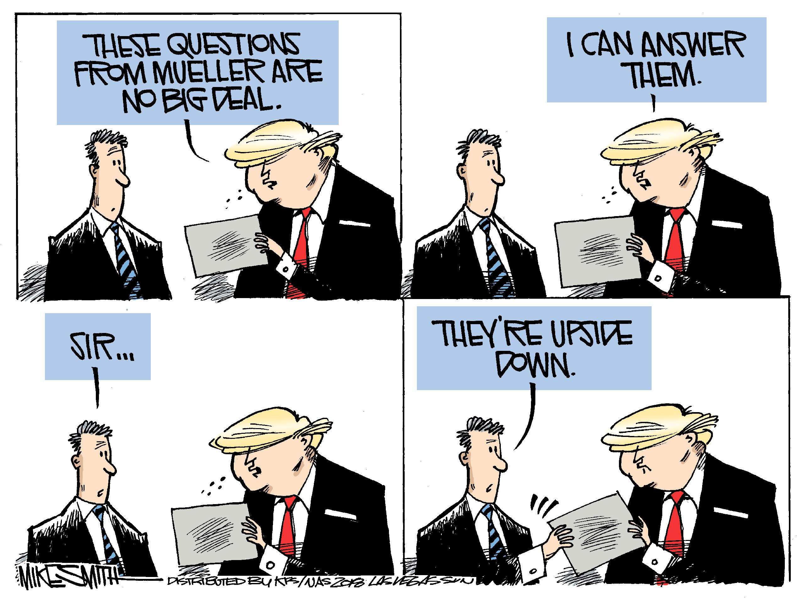 Sharing OCR: THESE QUESTIONS FROM MUELLERARE NO BIG DEAL. I CAN ANSWER THEM. SIR... THEY'RE UPSIDE THESE QUESTIONS FROM MUELLERARE NO BIG DEAL. I CAN ANSWER THEM. SIR... THEY'RE UPSIDE