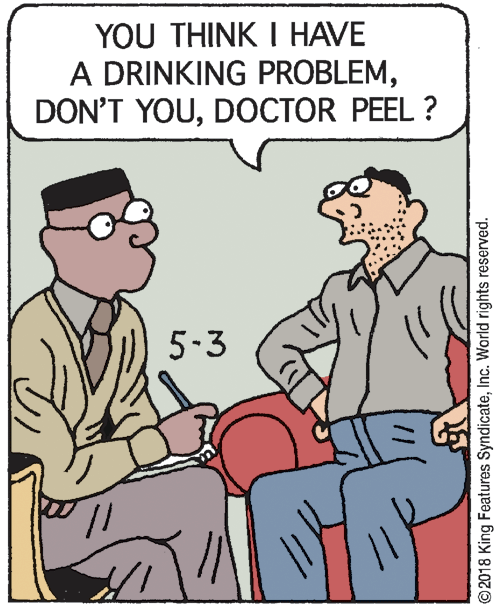Gesture OCR: YOU THINK I HAVE A DRINKING PROBLEMDOCTOR PEEL ? 5-3 © 2018 King Features SyndicateInc. World rights reserved. YOU THINK I HAVE A DRINKING PROBLEMDON'T YOUDOCTOR PEEL ? 5-3 © 2018 King Features SyndicateInc. World rights reserved.