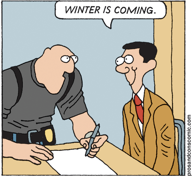 Rectangle OCR: WINTER IS COMING. prosandconscomic.com WINTER IS COMING. prosandconscomic.com