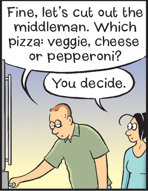 Mammal OCR: Finelet's cut out the middleman. Which pizza: veggiecheese or pepperoni? You decide. Finelet's cut out the middleman. Which pizza: veggiecheese or pepperoni? You decide.