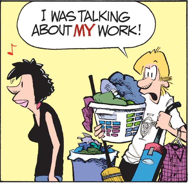 Clip art OCR: I WAS TALKING ABOUT MY WORK! I WAS TALKING ABOUT MY WORK!