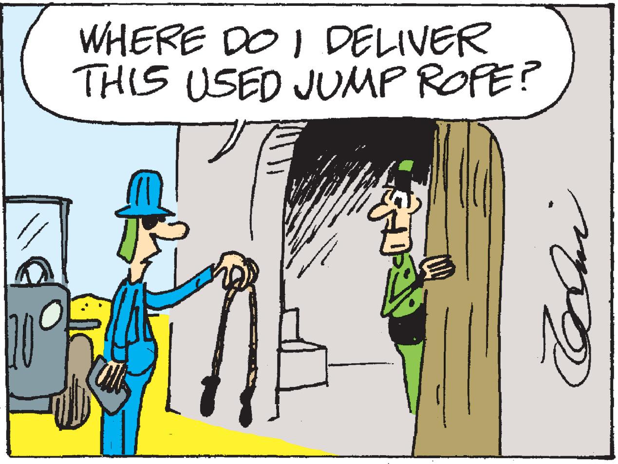 Sharing OCR: WHERE DO I DELIVER THIS USED JUMP ROFE? WHERE DO I DELIVER THIS USED JUMP ROFE?