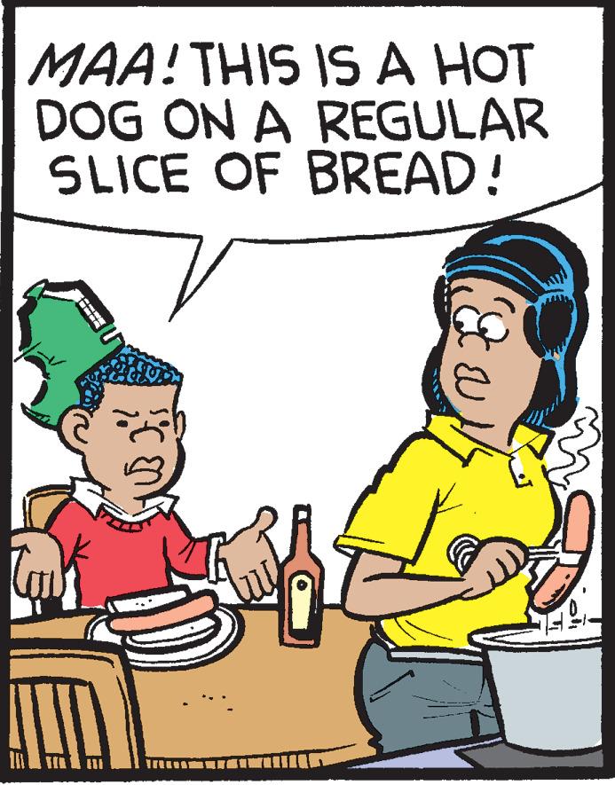 Thumb OCR: MAA! THIS ISA HOT DOG ON A REGULAR SLICE OF BREAD! MAA! THIS ISA HOT DOG ON A REGULAR SLICE OF BREAD!