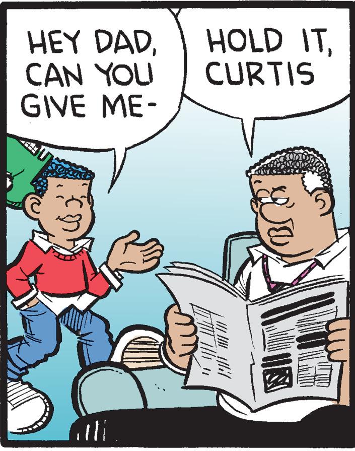 Humour OCR: HEY DADCAN YOU GIVE ME- HOLD ITCURTIS HEY DADCAN YOU GIVE ME- HOLD IT