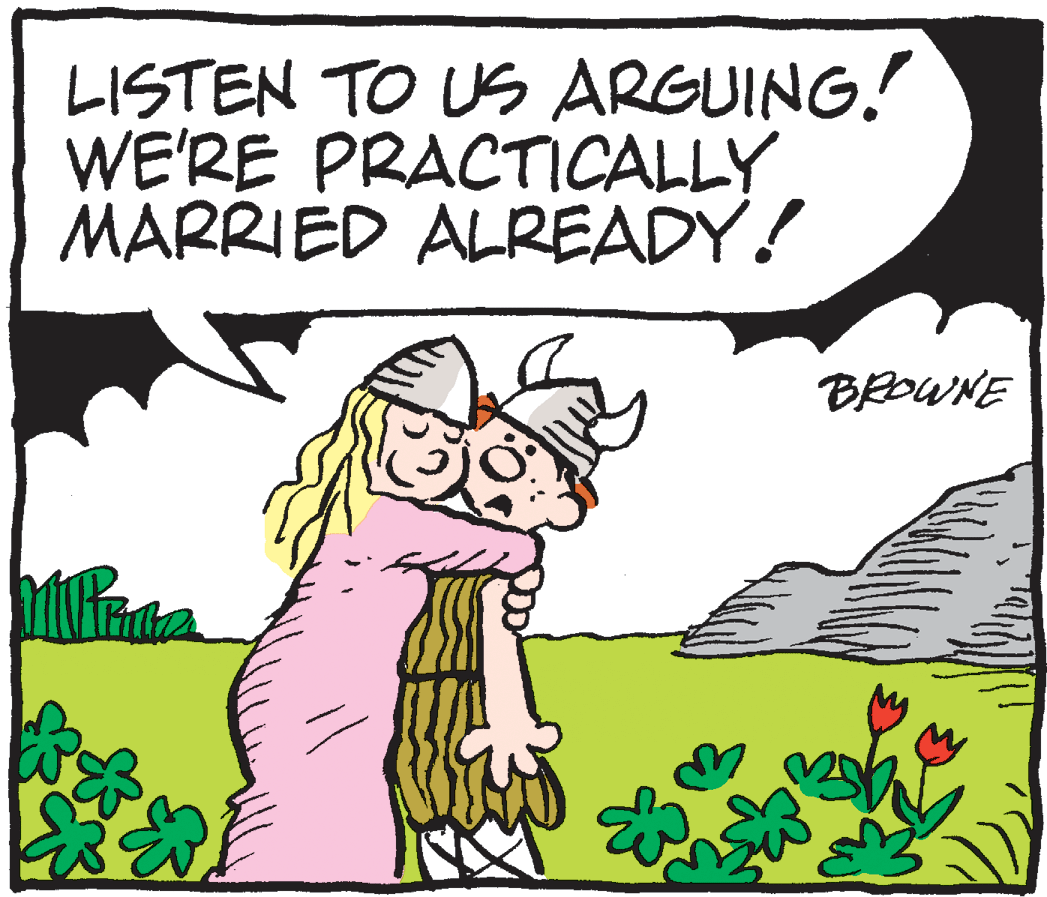 Animation OCR: LISTEN TO US ARGUING. WE'RE PRACTICALLY MARRIED ALREADY! BROWNE LISTEN TO US ARGUING. WE'RE PRACTICALLY MARRIED ALREADY! BROWNE