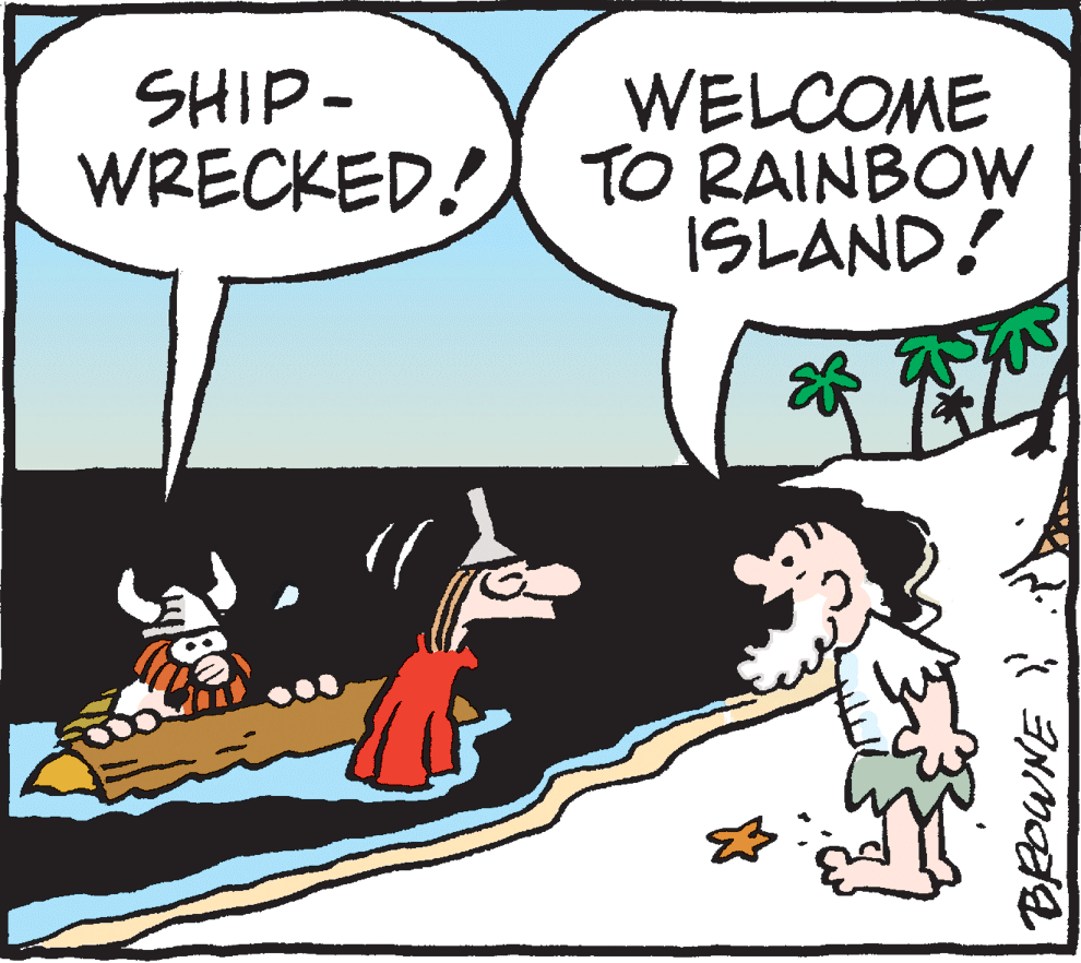 Happy OCR: WELCOME WRECKED! TO RAINBOW ISLAND! SHIP- WELCOME WRECKED! TO RAINBOW ISLAND! SHIP-