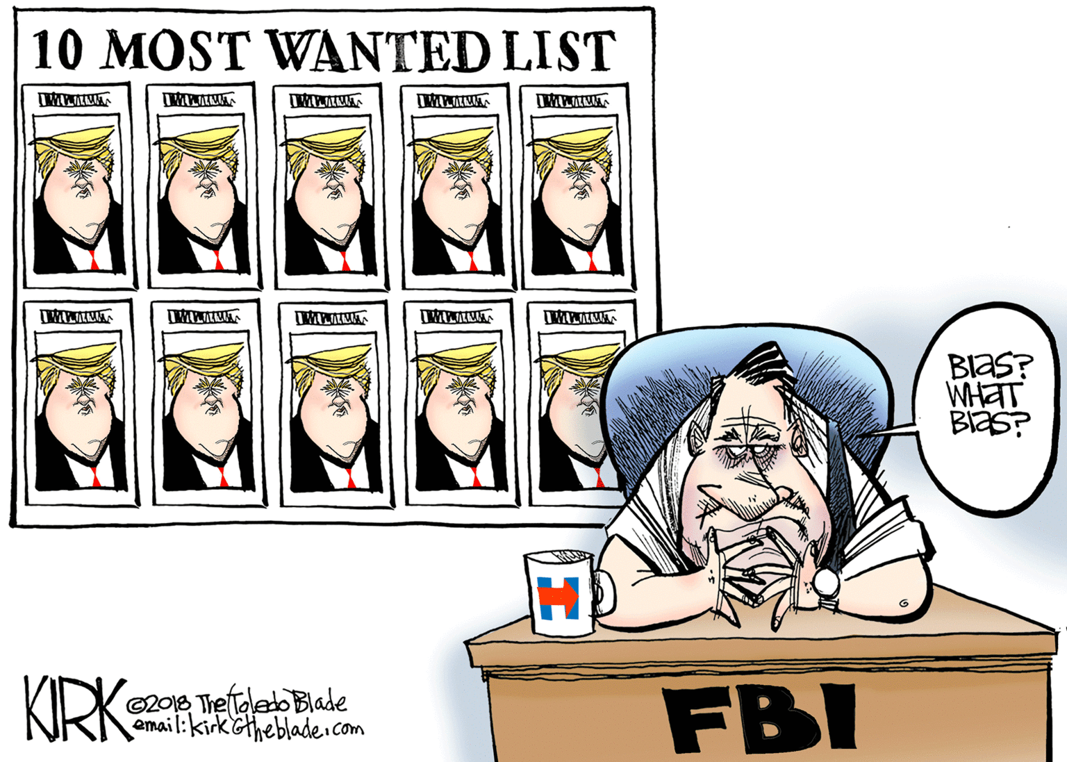Graphics OCR: 10 MOST WANTED LIST BlaS? WHAT BIAS? KRK= ©2018 The Talab Blade email:kirkethebladeicom FBI 10 MOST WANTED LIST BlaS? WHAT BIAS? KRK= ©2018 The Talab Blade email:kirkethebladeicom FBI
