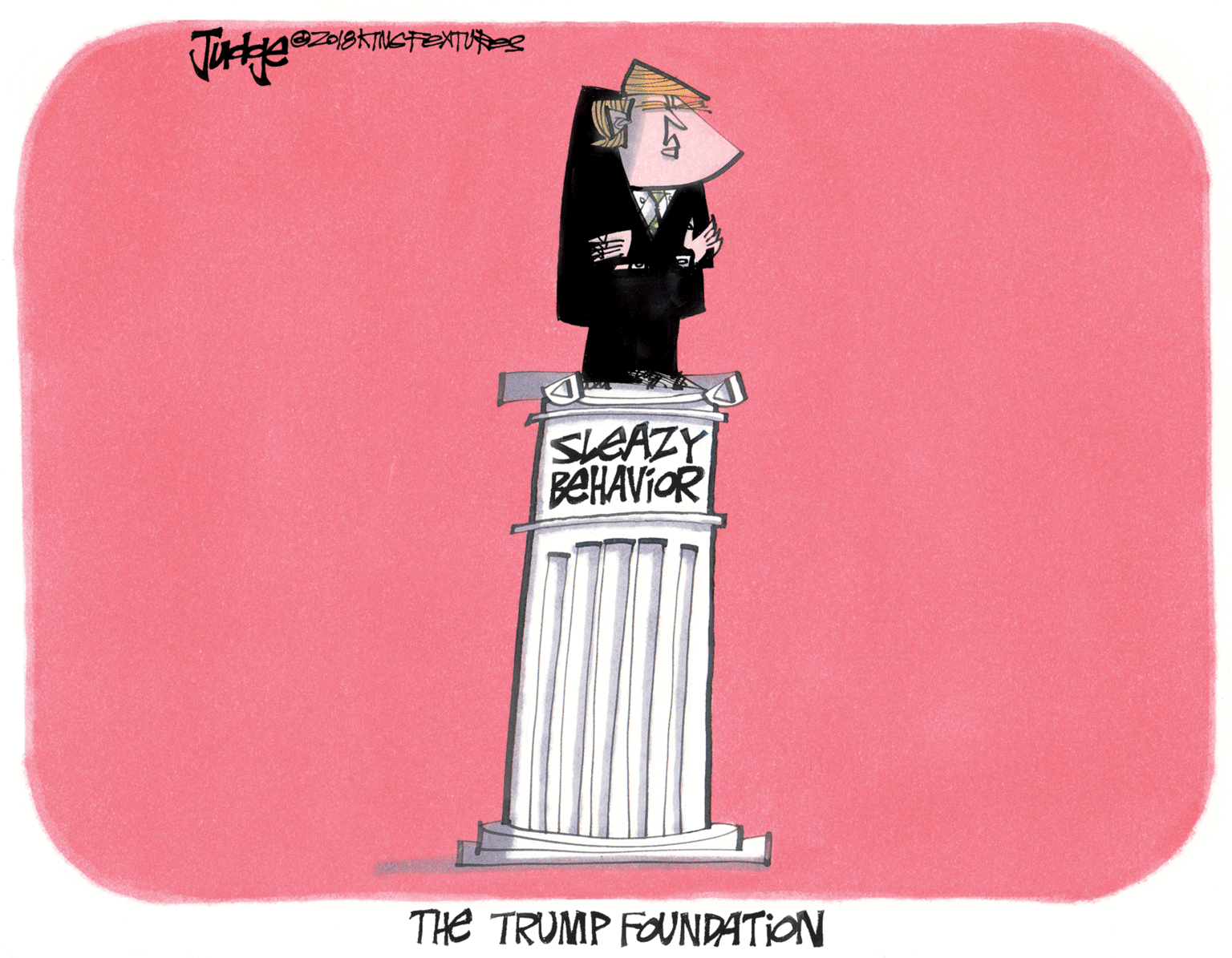 Paper OCR: SLEAZY BeHAVIOR THe TRUMP FOUNDATION SLEAZY BeHAVIOR THe TRUMP FOUNDATION