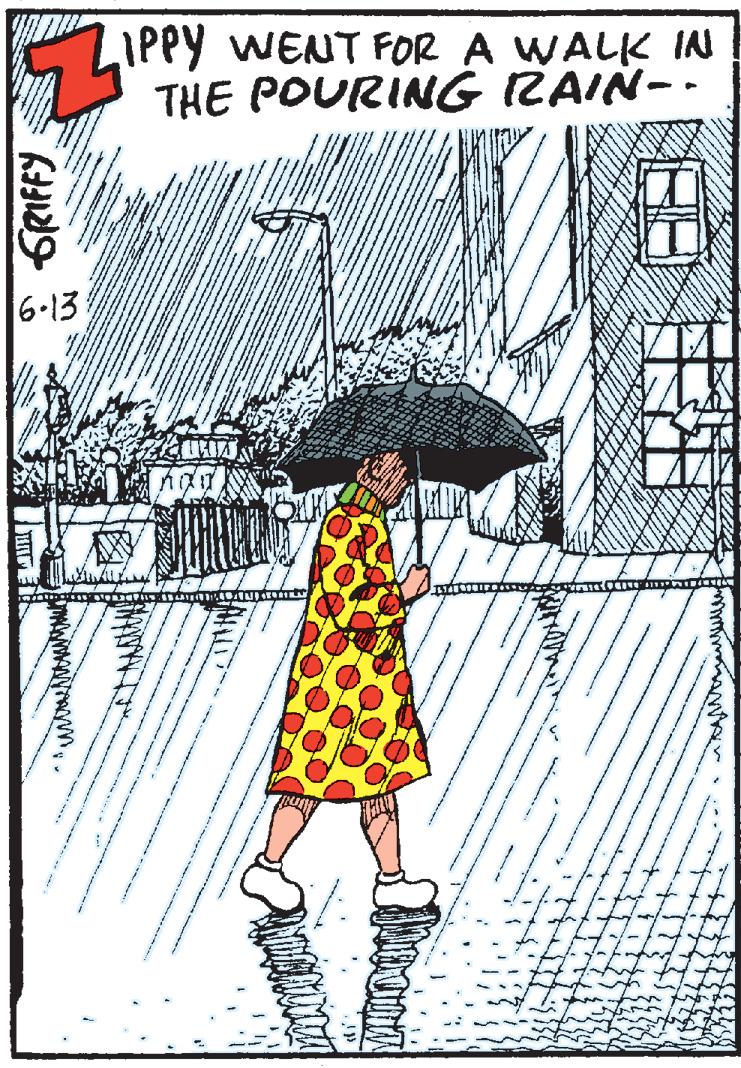 Poster OCR: IPPY WENT FOR A WALK IN THE POURING RAIN- - 6.13 IPPY WENT FOR A WALK IN THE POURING RAIN- - 6.13