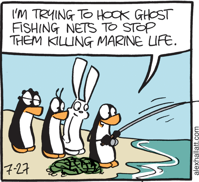 Animation OCR: I'M TRYING TO HOOK GHOST FISHING NETS TO STOP THEM KILUNG MARINE LIFE. 7-27 alexhallatt.com I'M TRYING TO HOOK GHOST FISHING NETS TO STOP THEM KILUNG MARINE LIFE. 7-27 alexhallatt.com