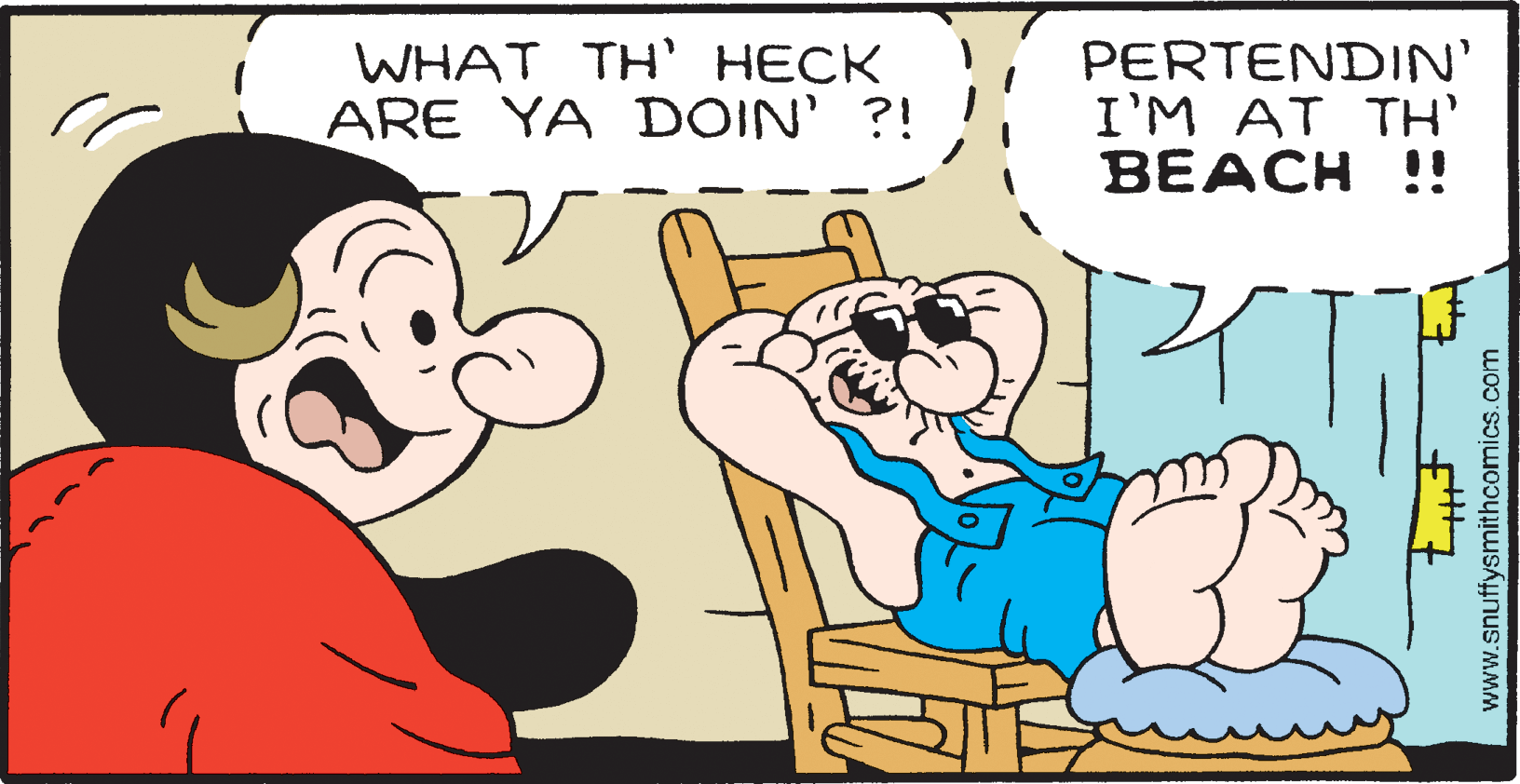 Gesture OCR: WHAT TH' HECK ARE YA DOIN' ?! PERTENDIN' I'M AT TH’ BEACH !! www.snuffysmithcomics.com WHAT TH' HECK ARE YA DOIN' ?! PERTENDIN' I'M AT TH’ BEACH !! www.snuffysmithcomics.com