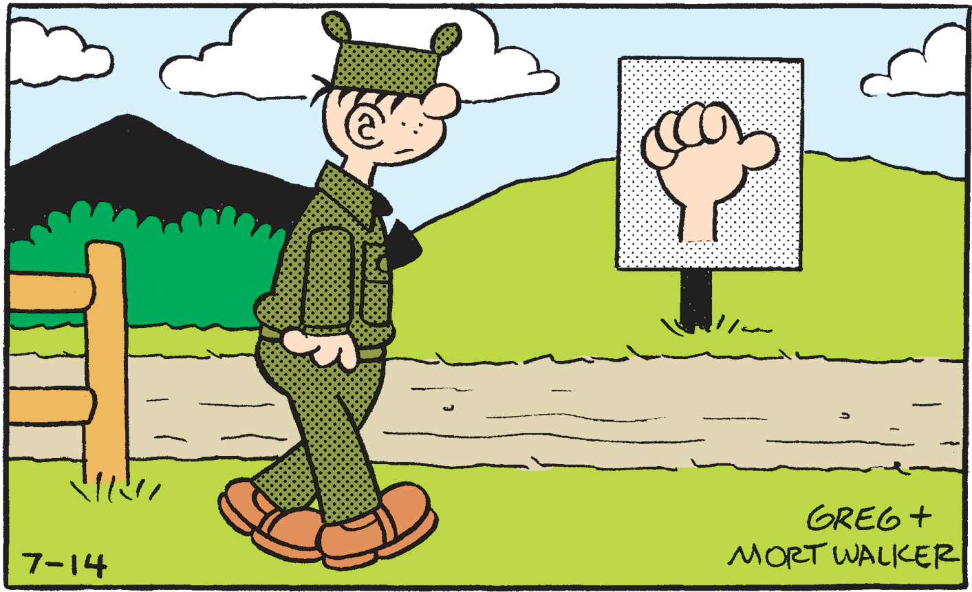Illustration OCR: GREG + 7-14 MORT WALKER GREG + 7-14 MORT WALKER